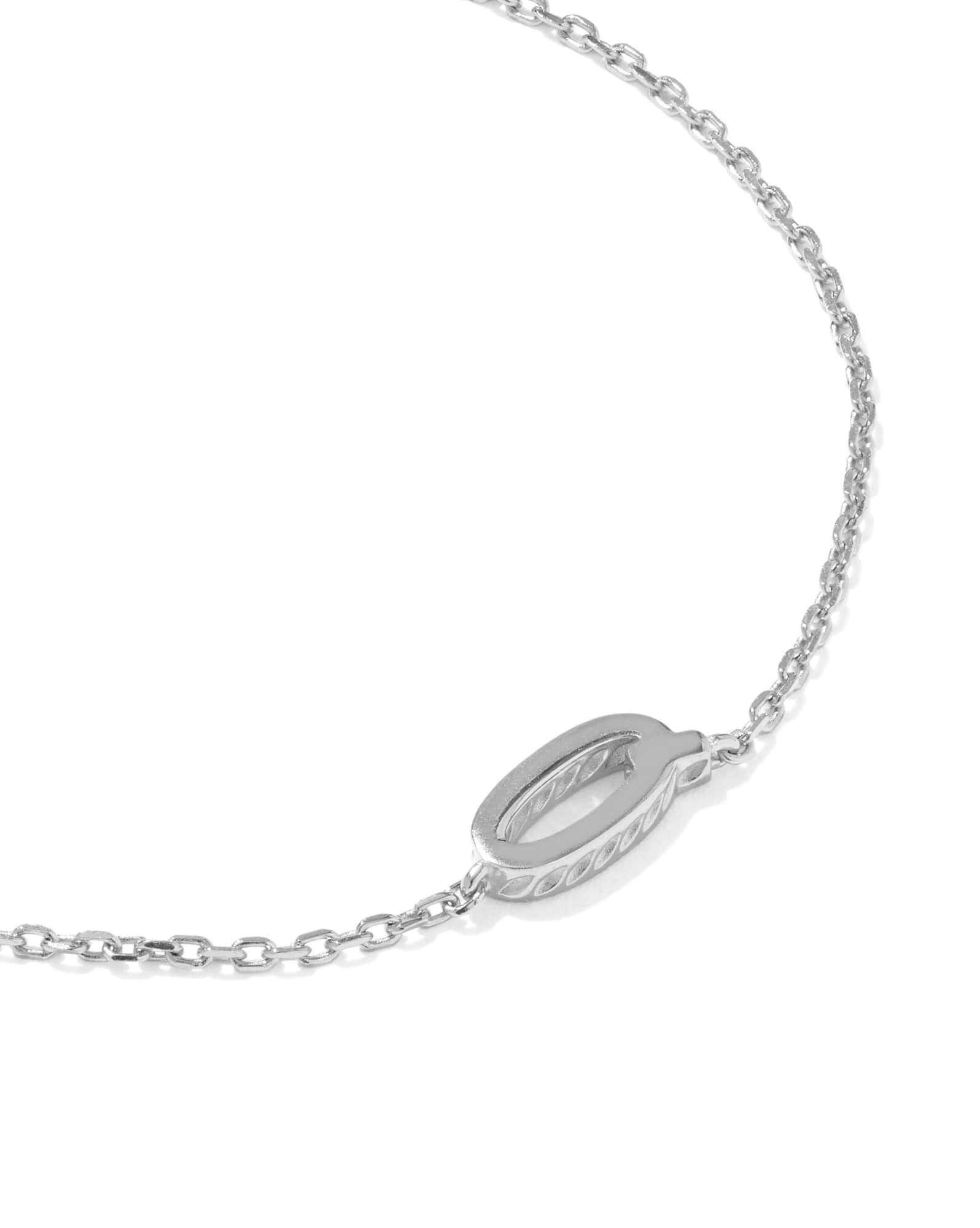 Letter Q Sterling Silver Initial Bracelet