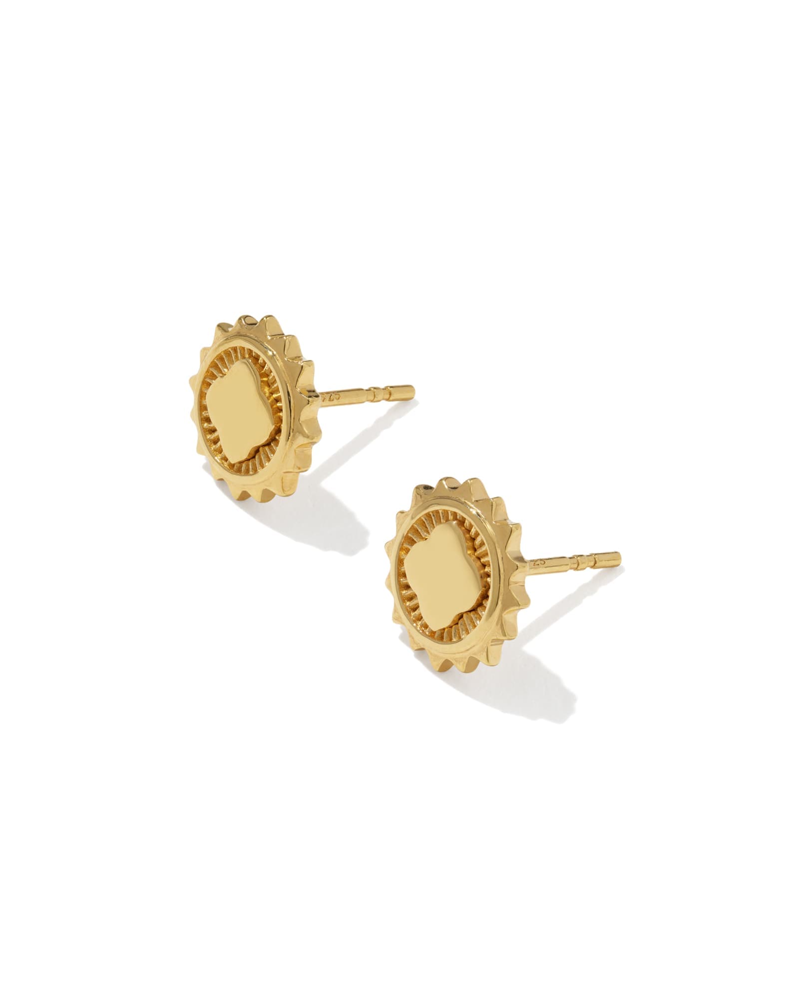 Dira Sun 18k Gold Vermeil Metal Stud Earrings