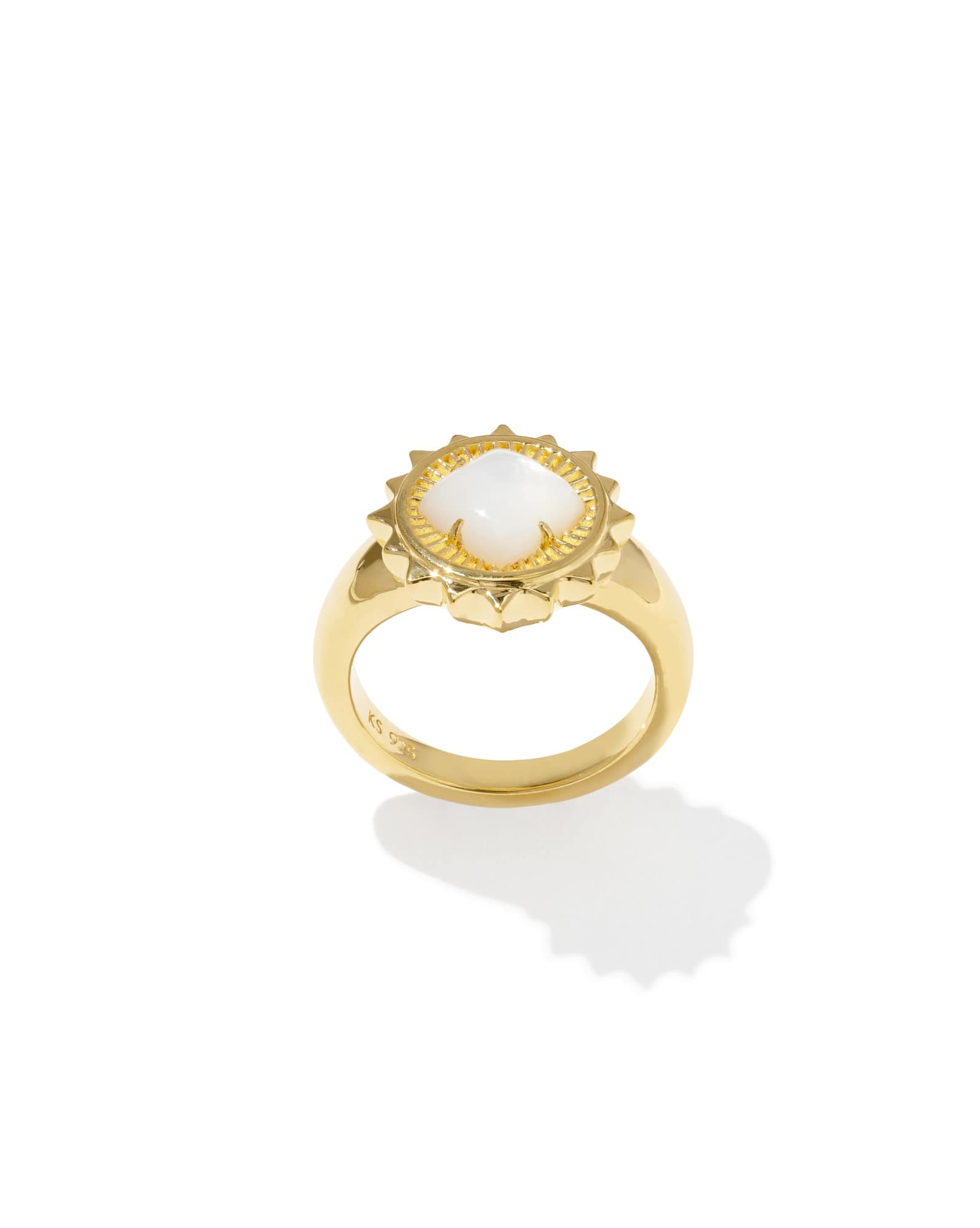 Dira Sun 18k Gold Vermeil Stone Ring