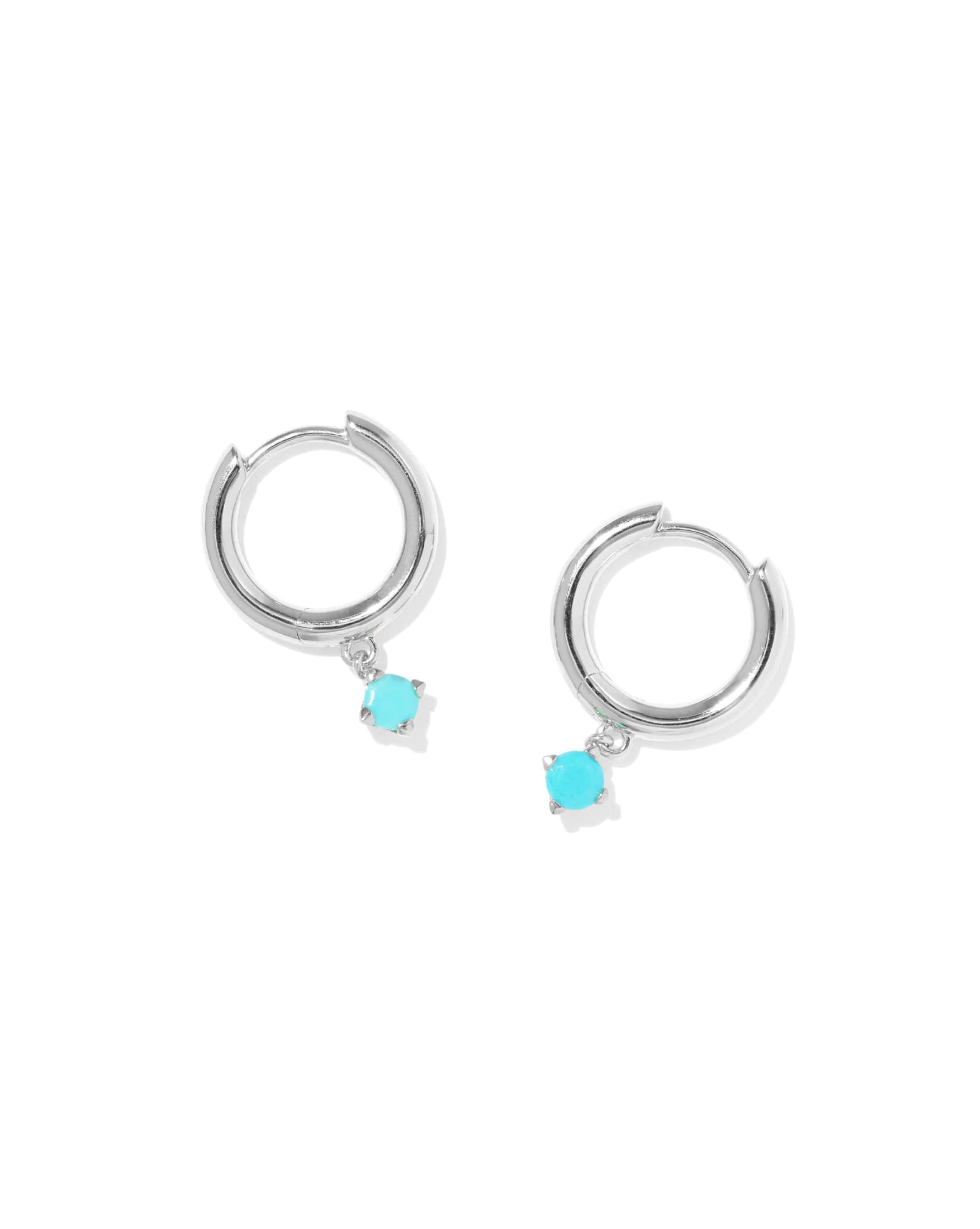 Maisie Sterling Silver December Huggie Earrings