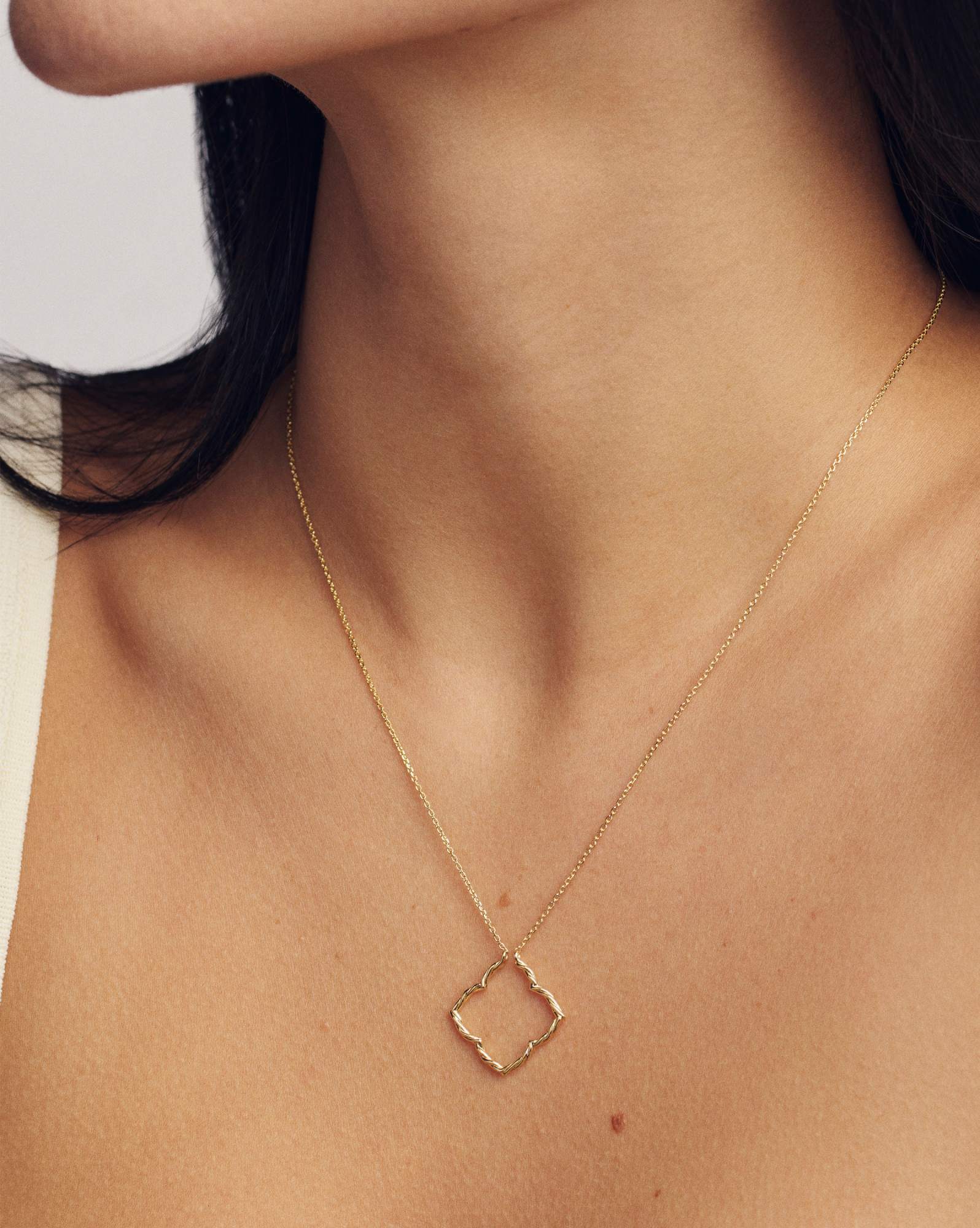Dira 18k Gold Vermeil Charm Catcher Pendant Necklace