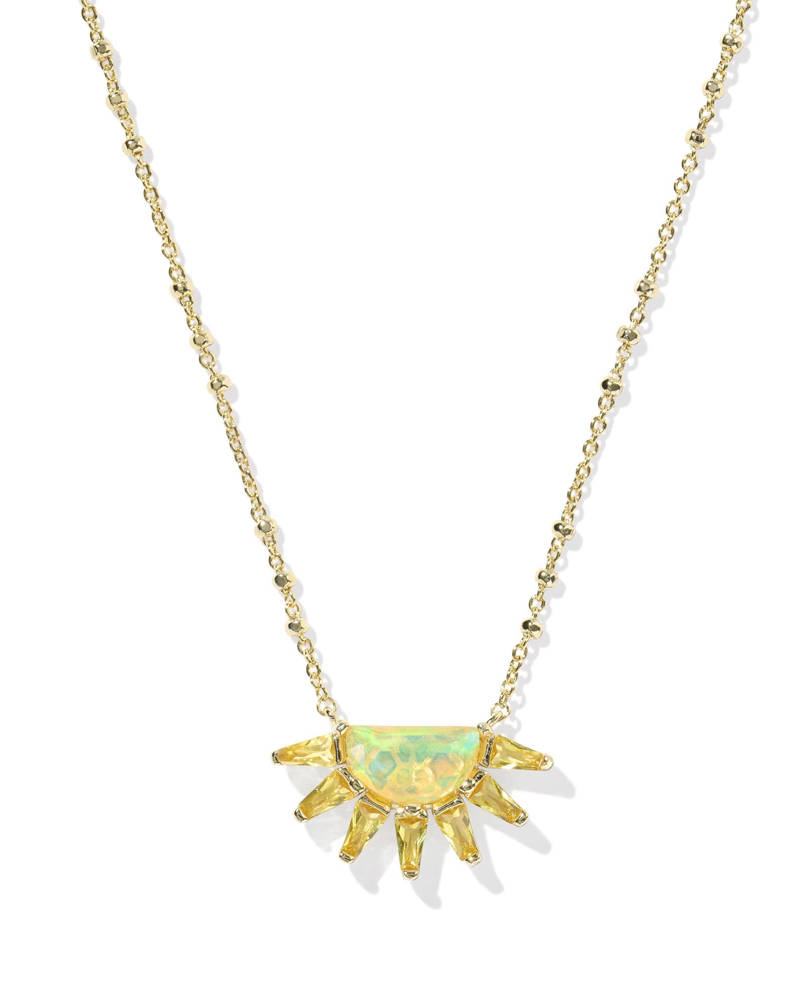 Samantha Sun Gold Short Pendant Necklace