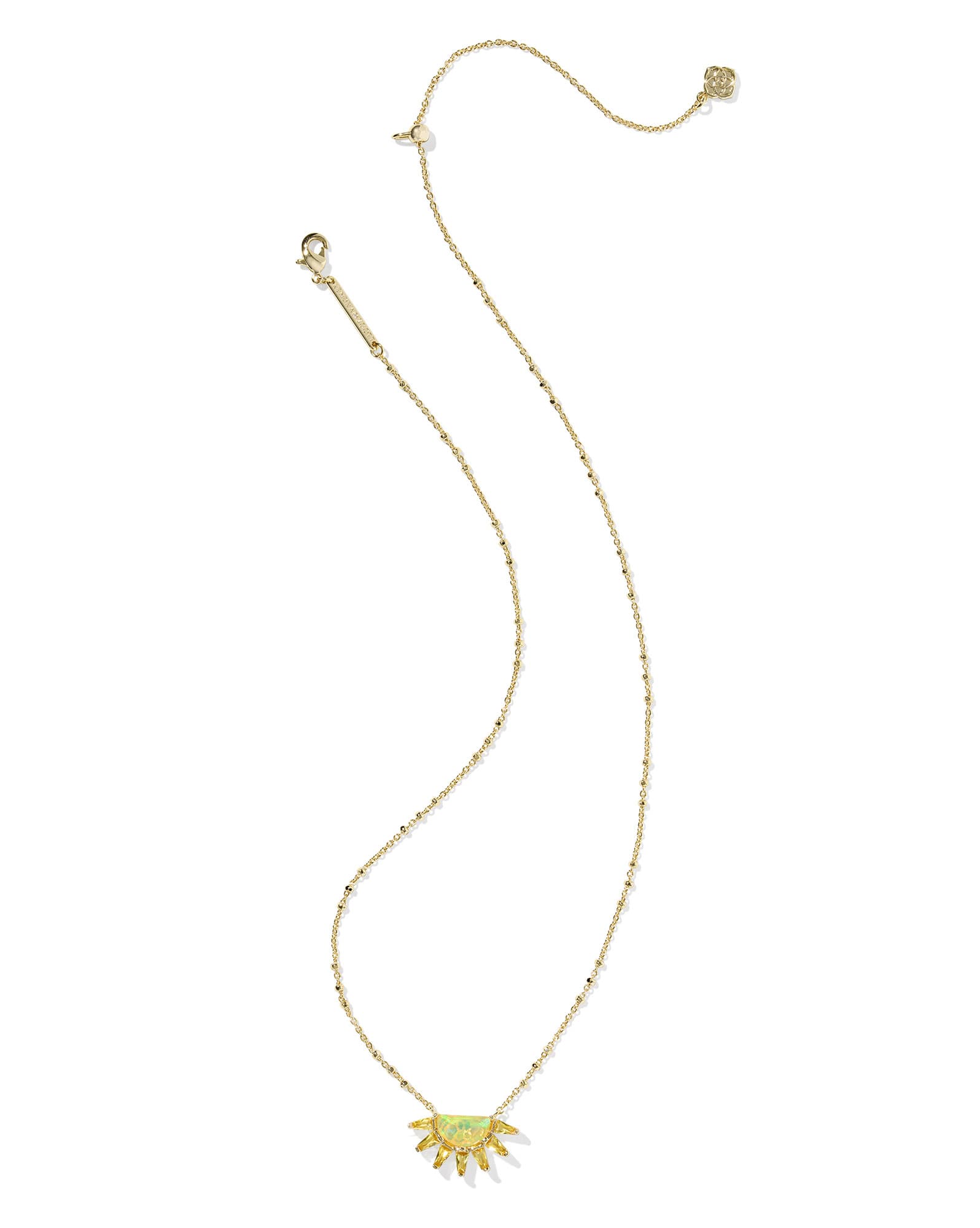 Samantha Sun Gold Short Pendant Necklace