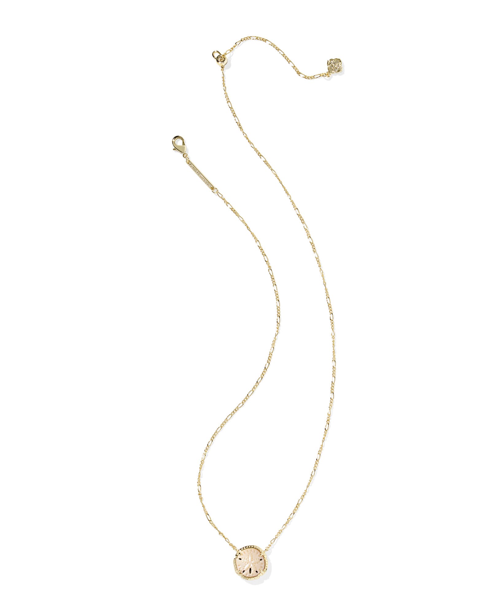 Sand Dollar Gold Short Pendant Necklace