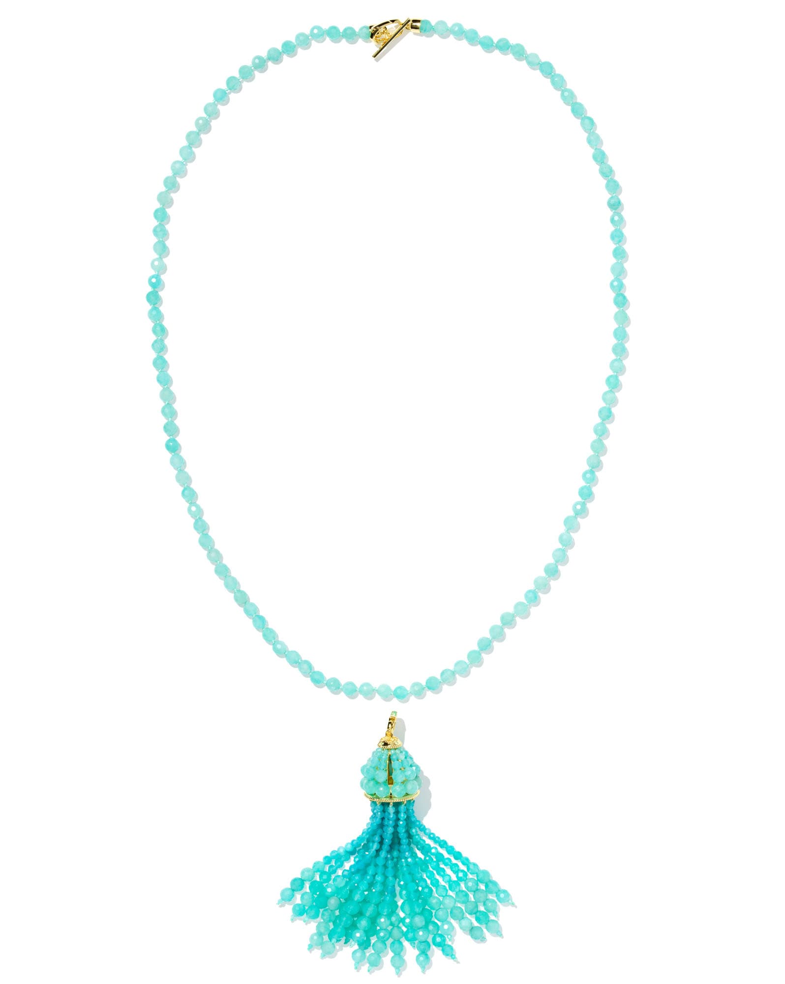 Sylvia Gold Large Long Pendant Necklace