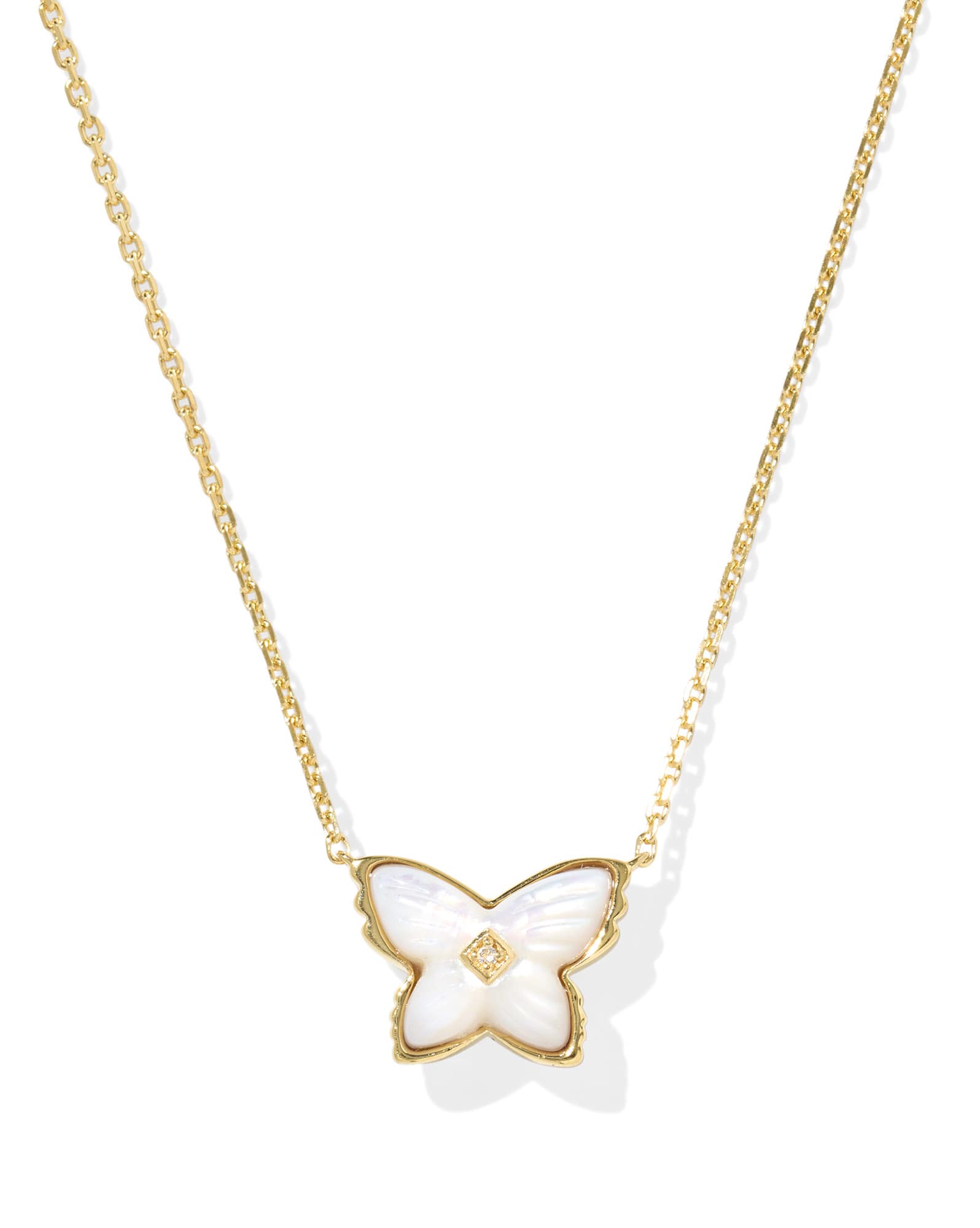Brinley 18k Gold Vermeil Butterfly Stone Necklace