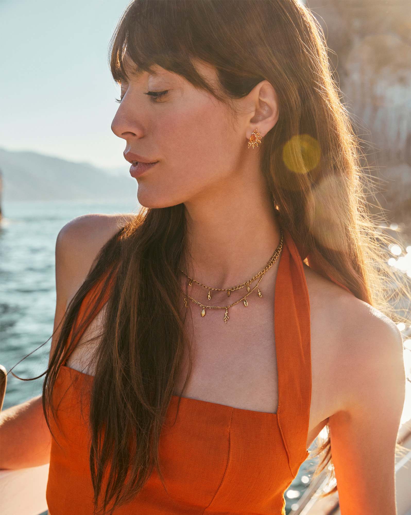 Alexa Vintage Gold Multi Strand Necklace