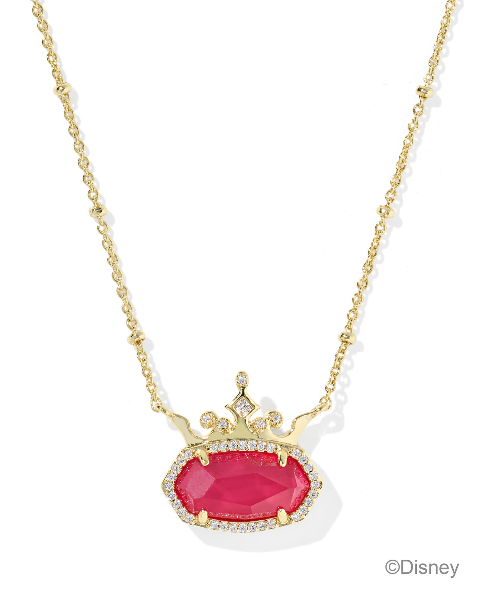 Disney | Kendra Scott Elisa Princess Gold Short Pendant Necklace