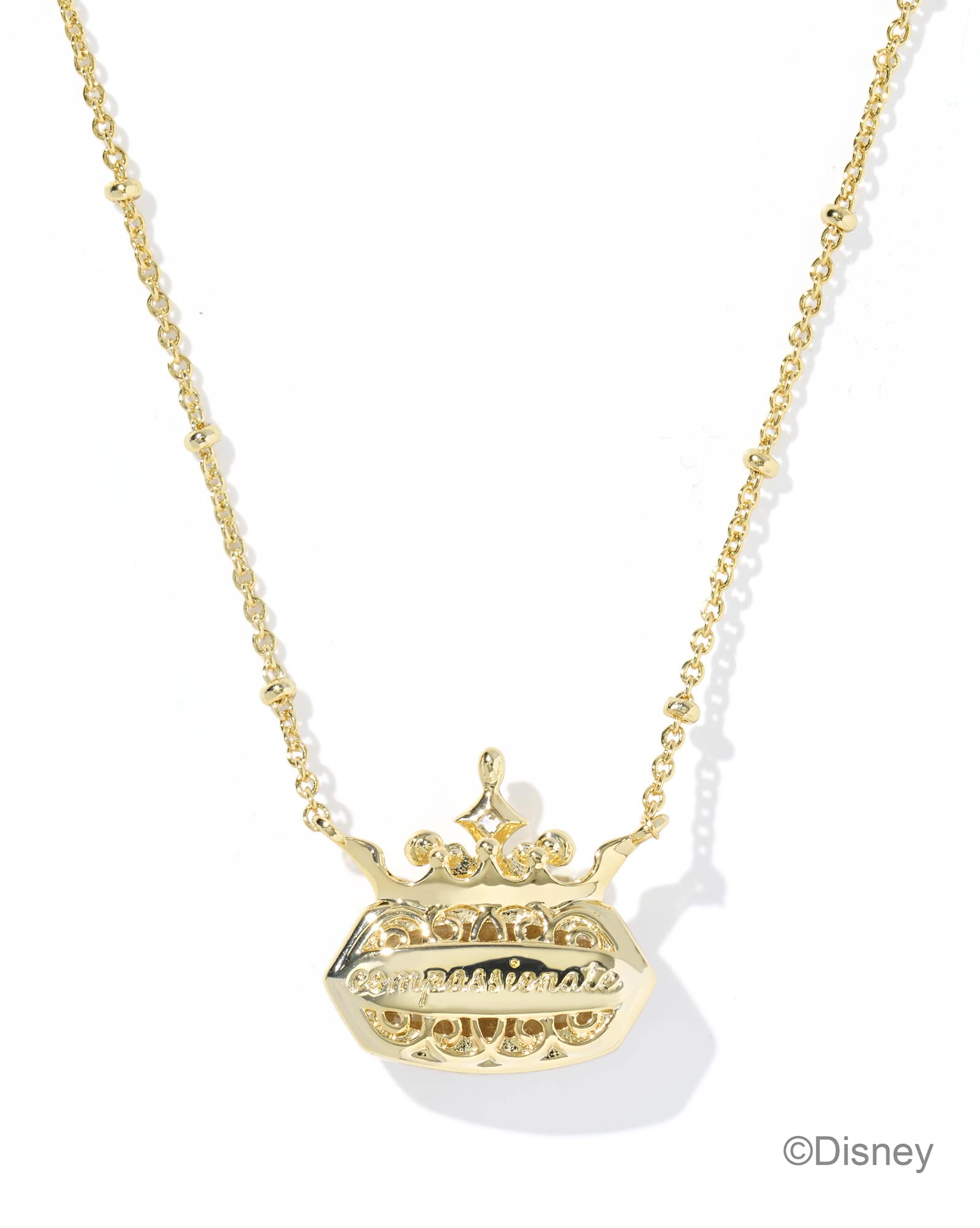 Disney | Kendra Scott Elisa Princess Gold Short Pendant Necklace