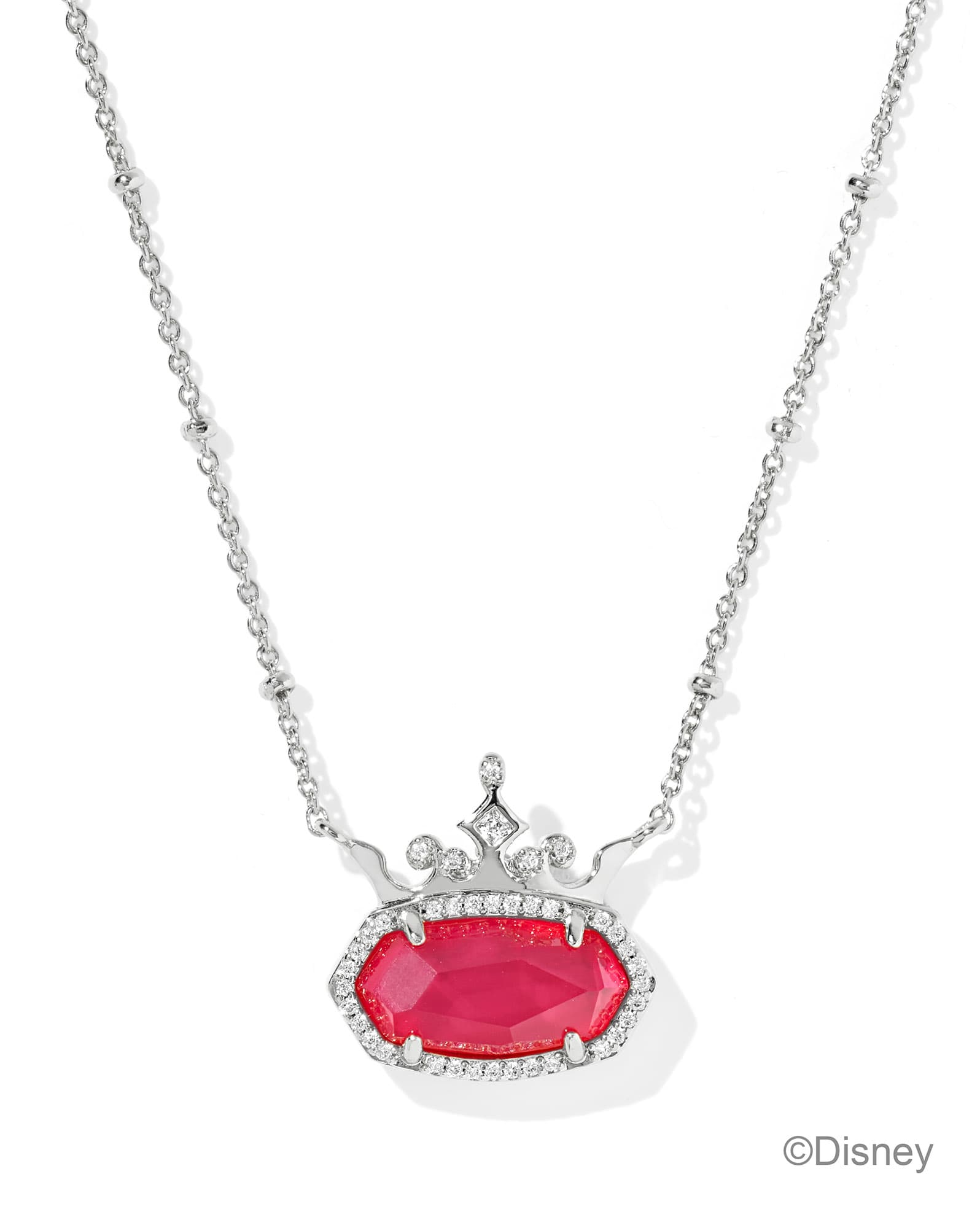 Disney | Kendra Scott Elisa Princess Silver Short Pendant Necklace