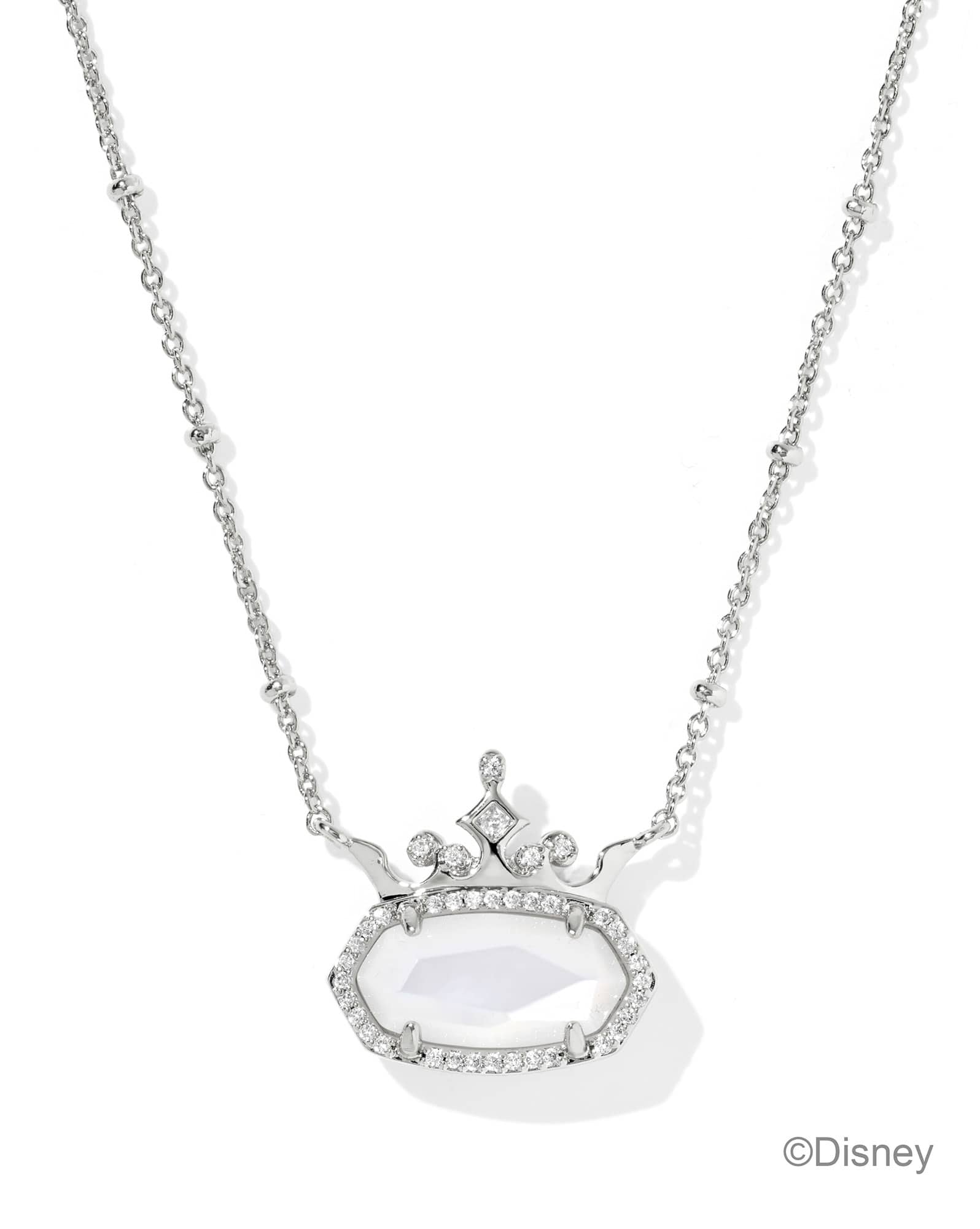 Disney | Kendra Scott Elisa Princess Silver Short Pendant Necklace