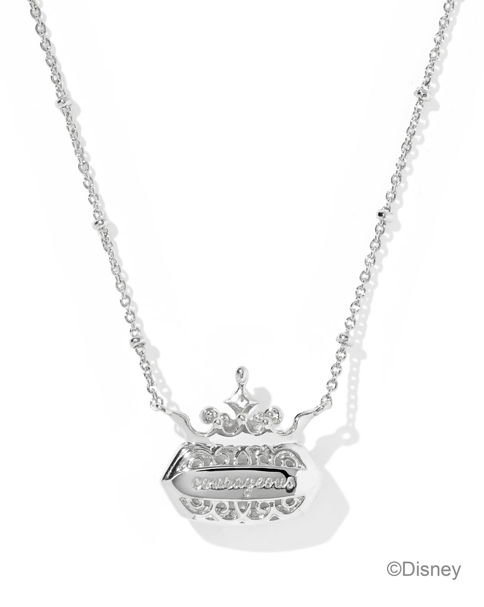 Disney | Kendra Scott Elisa Princess Silver Short Pendant Necklace