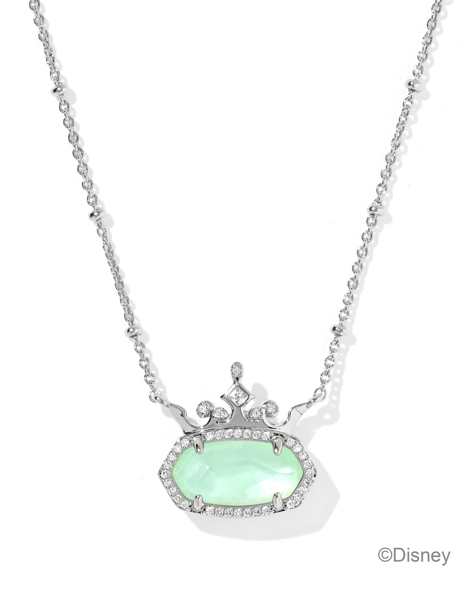 Disney | Kendra Scott Elisa Princess Silver Short Pendant Necklace