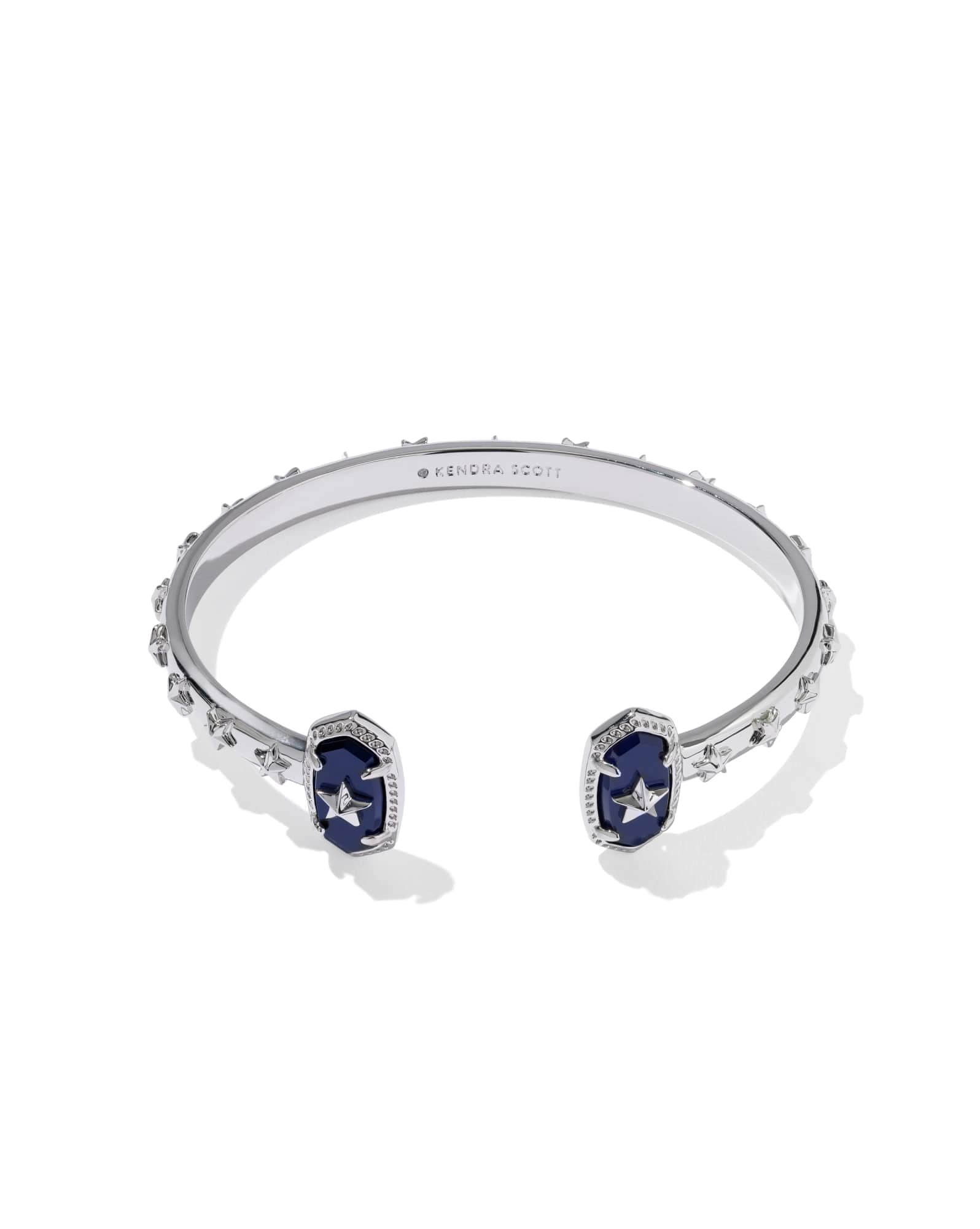 Elton Silver Star Cuff Bracelet