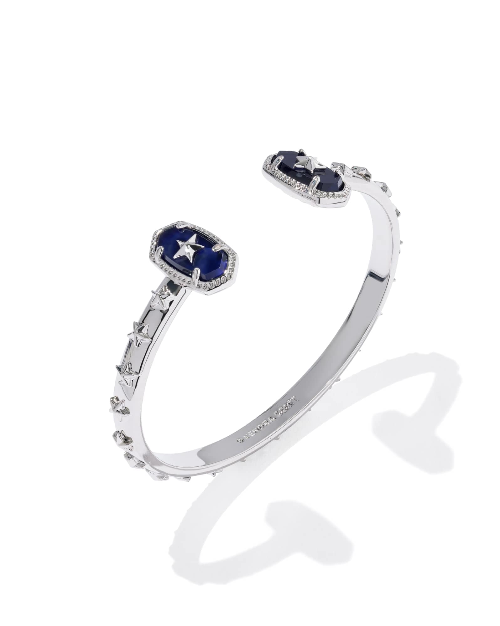 Elton Silver Star Cuff Bracelet