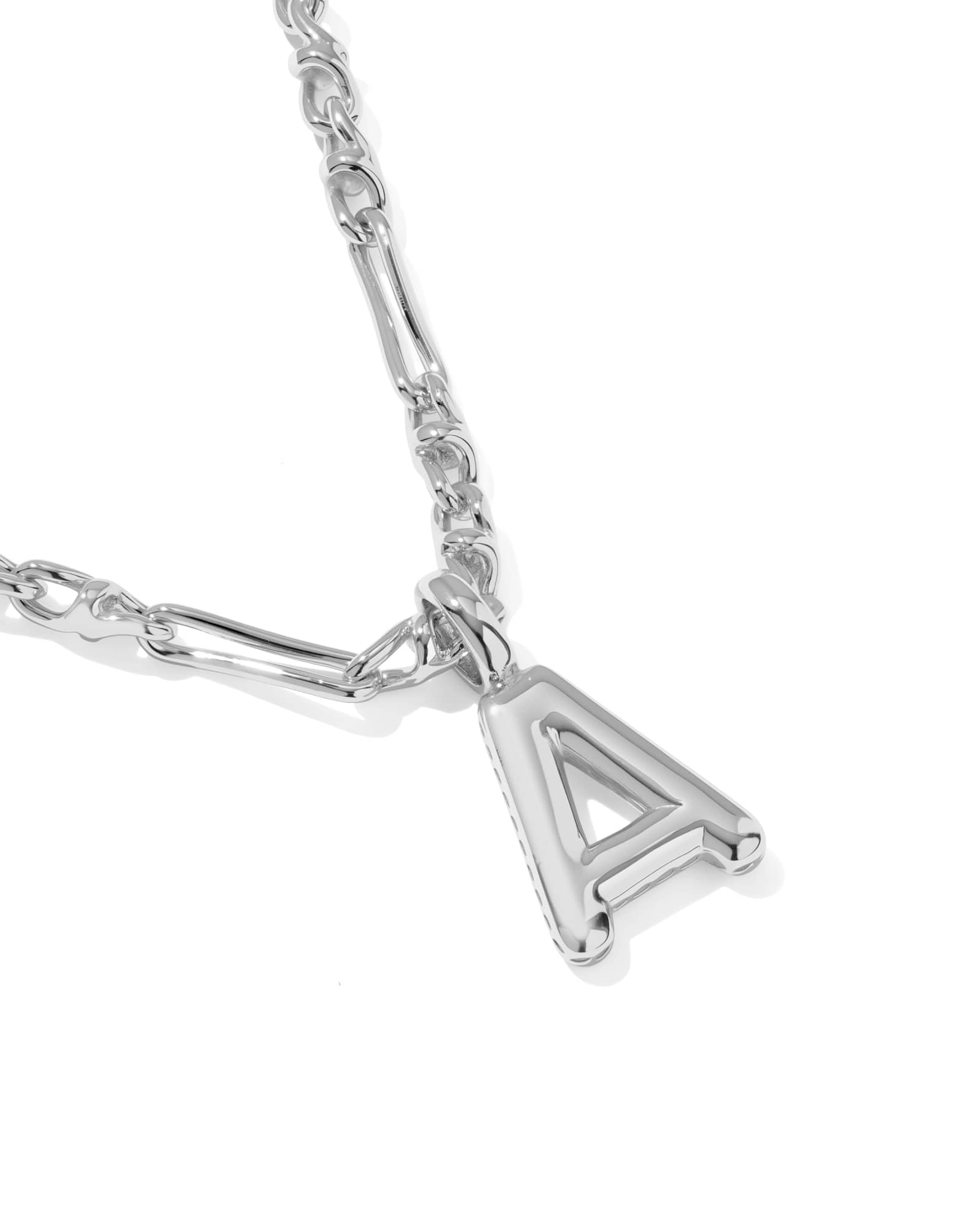Bubble Letter Short Pendant Necklace