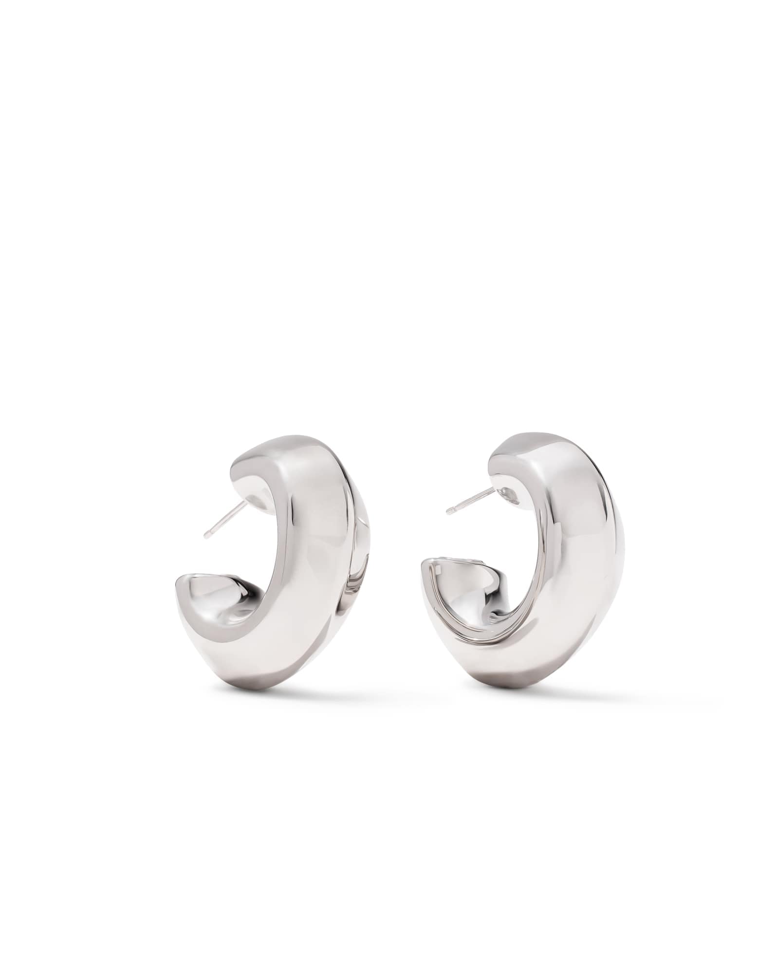 Embry Silver Hoop Earrings