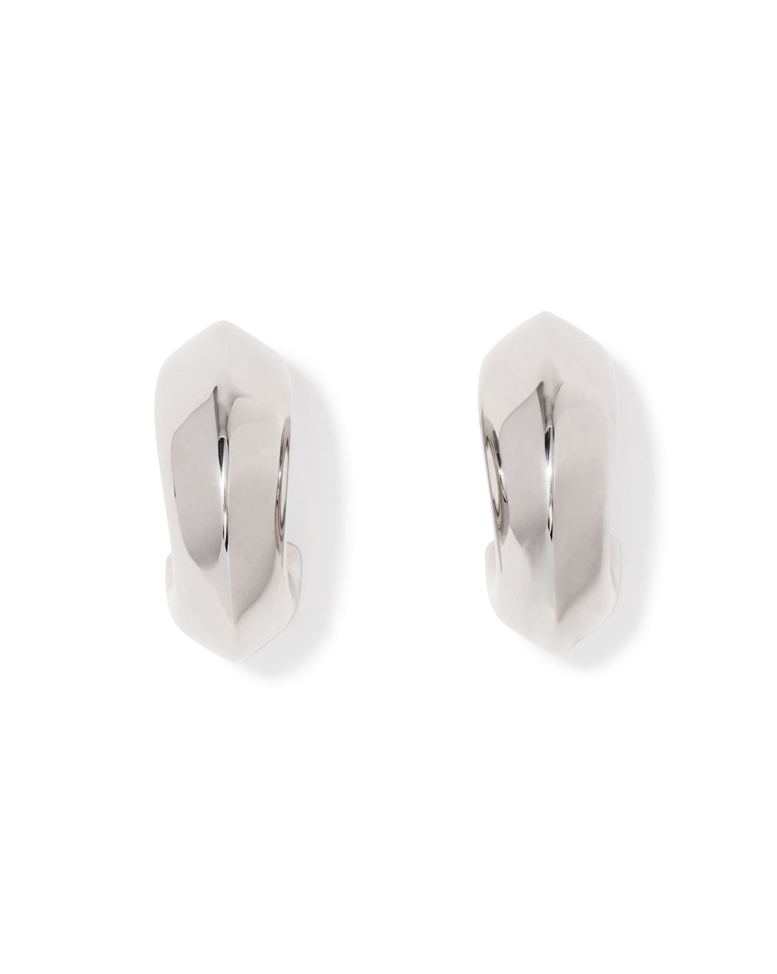 Embry Silver Hoop Earrings