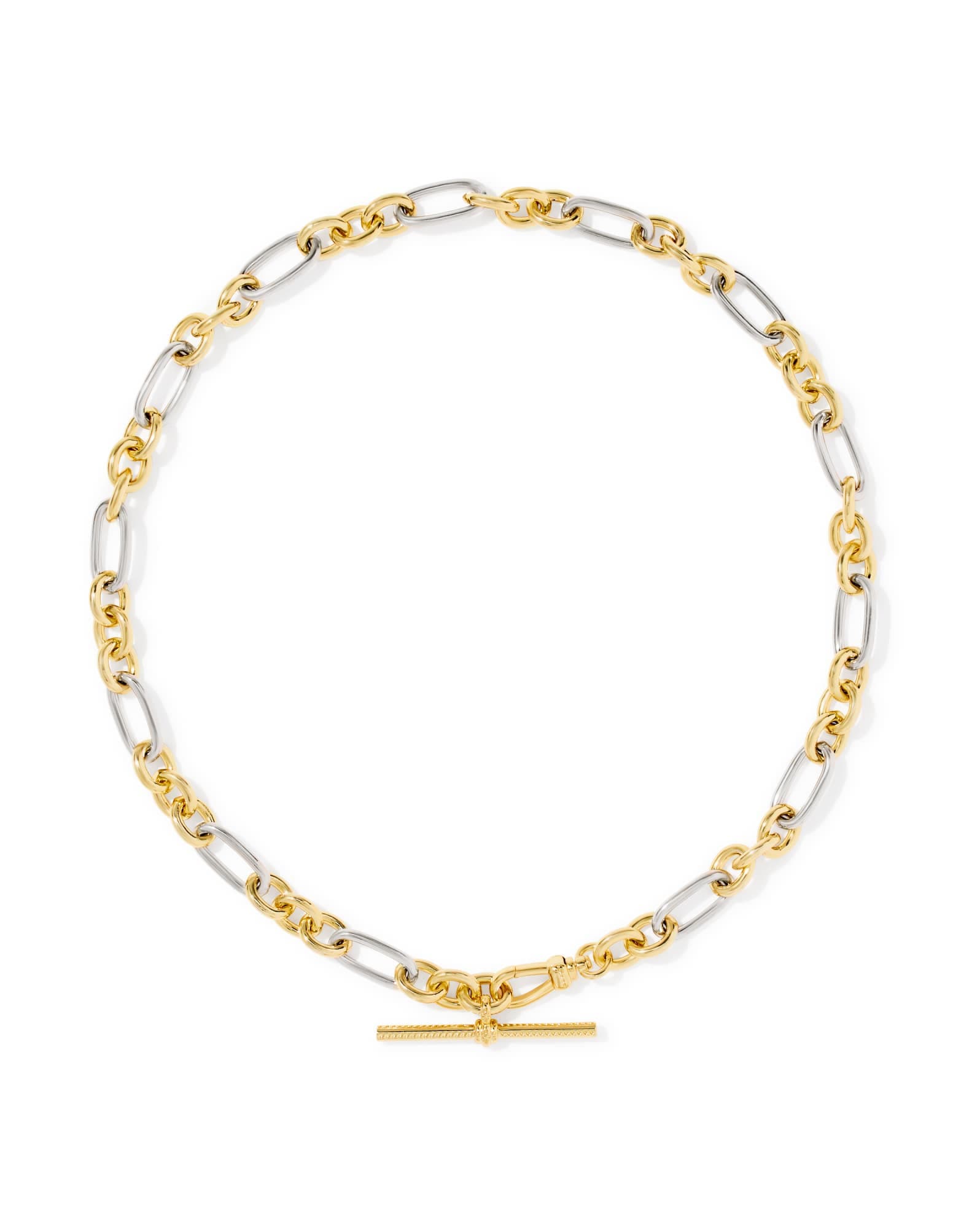 Embry Mixed Metal Link and Chain Necklace