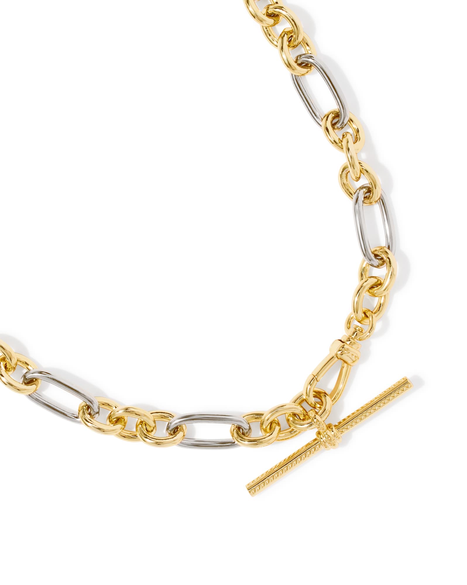 Embry Mixed Metal Link and Chain Necklace