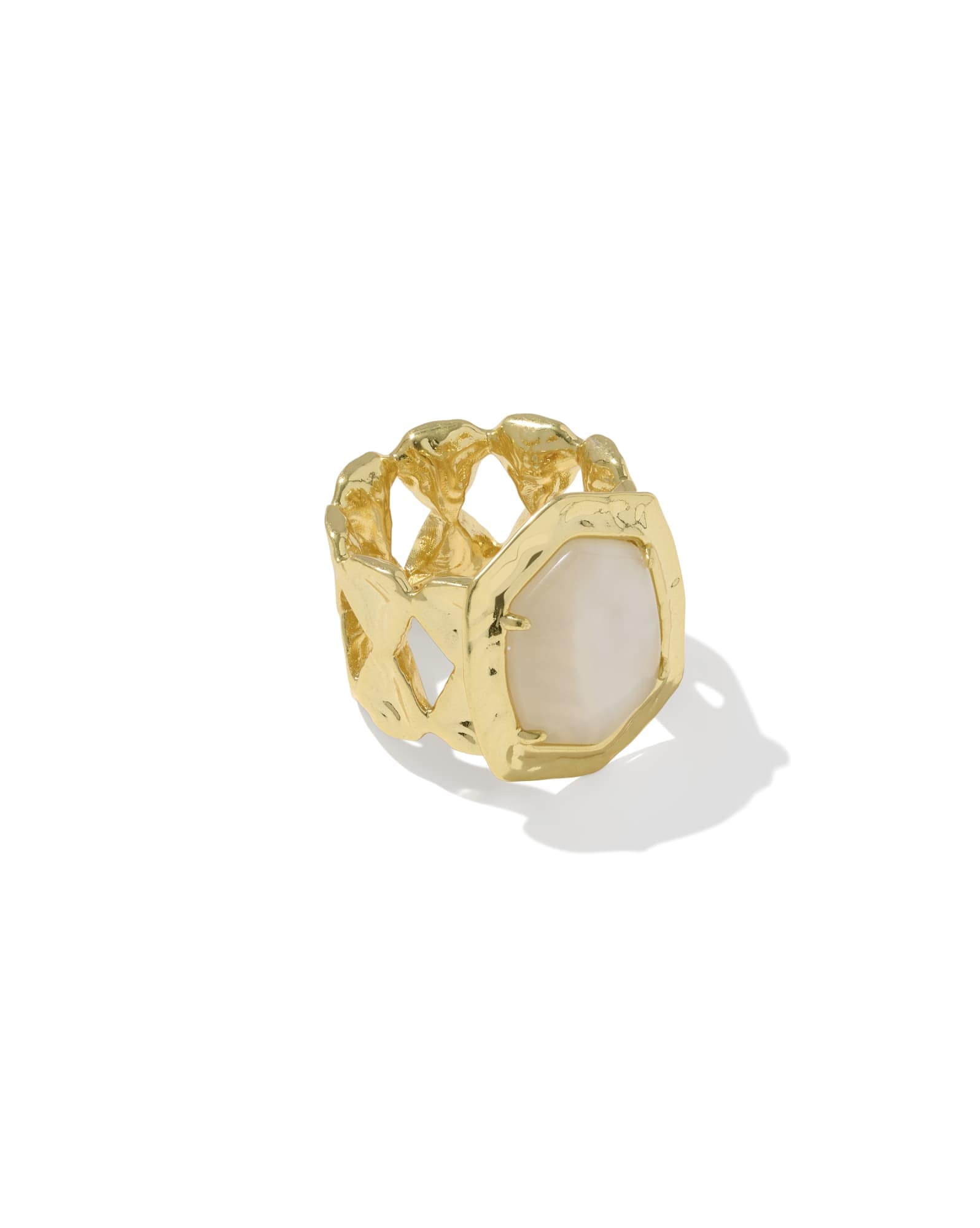Tiger Striped Daphne Cocktail Ring