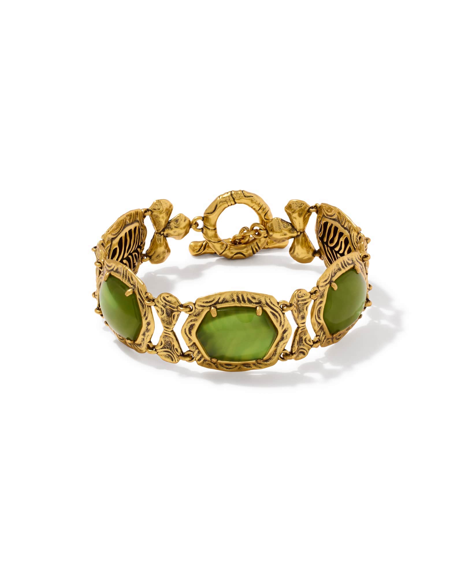 Tiger Striped Daphne Statement Bracelet