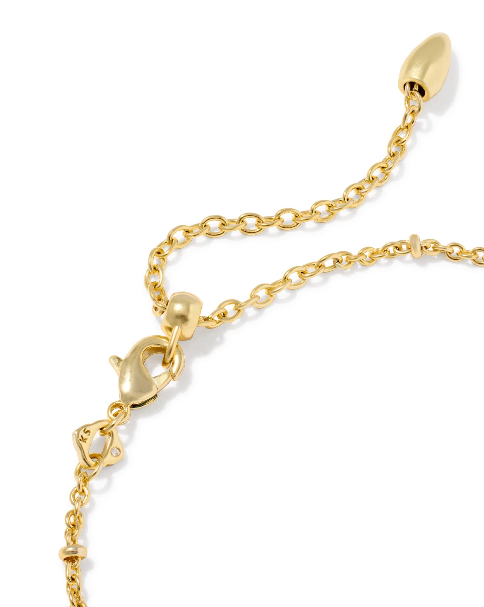 Tiger Striped Elaina Gold Delicate Chain Bracelet