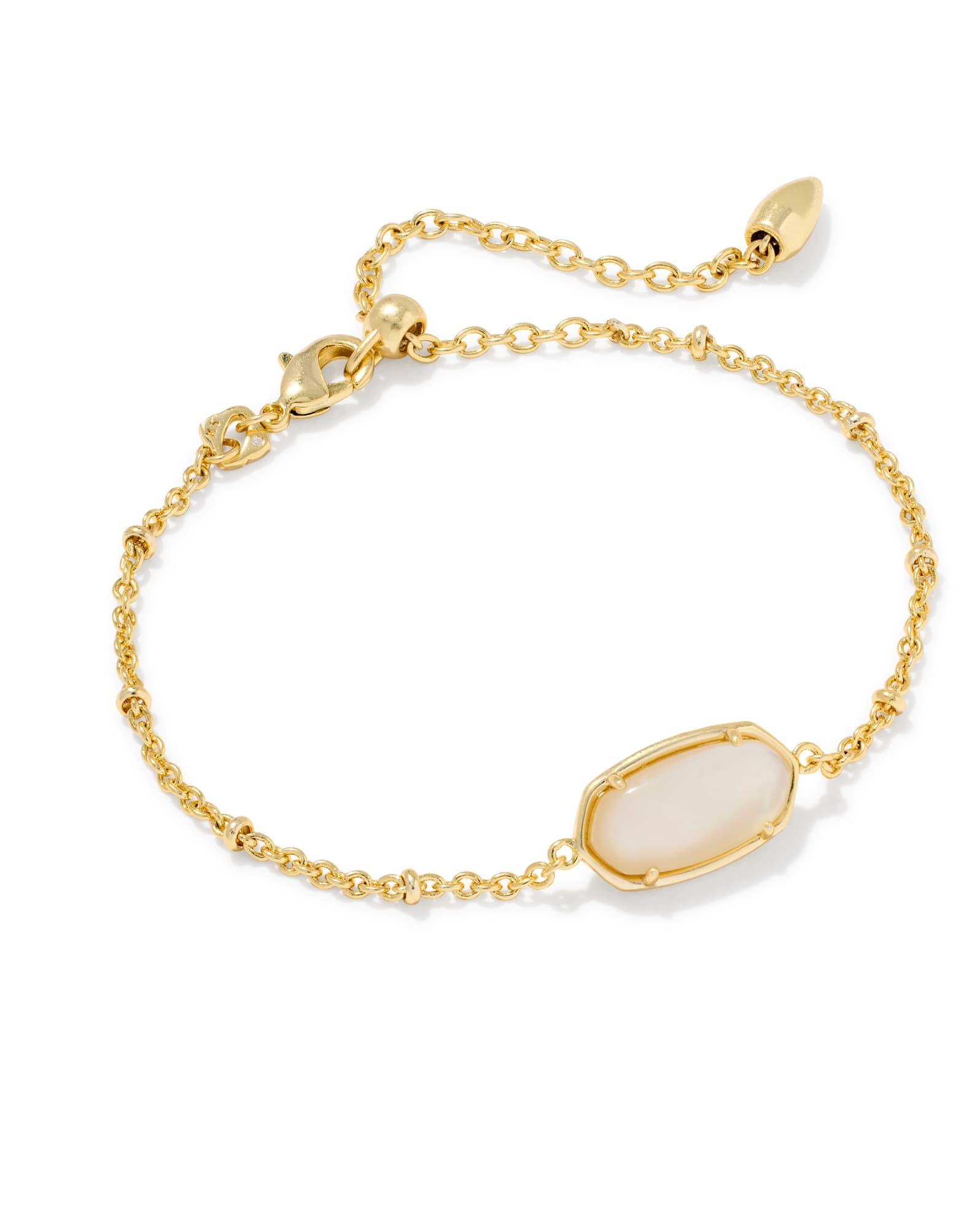 Tiger Striped Elaina Gold Delicate Chain Bracelet