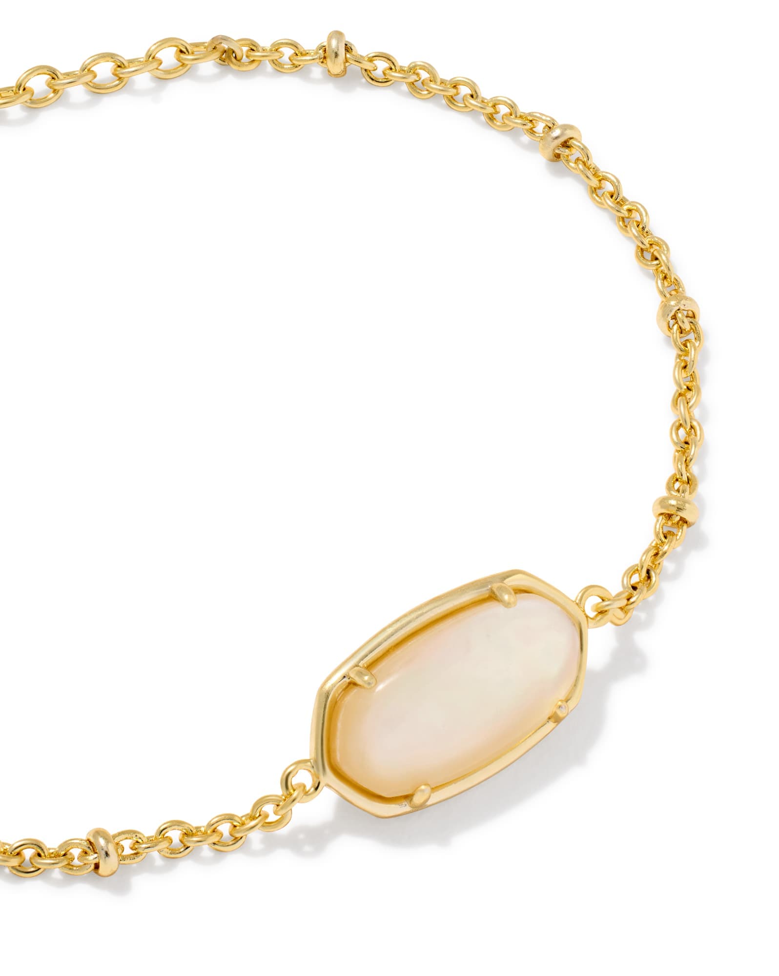 Tiger Striped Elaina Gold Delicate Chain Bracelet