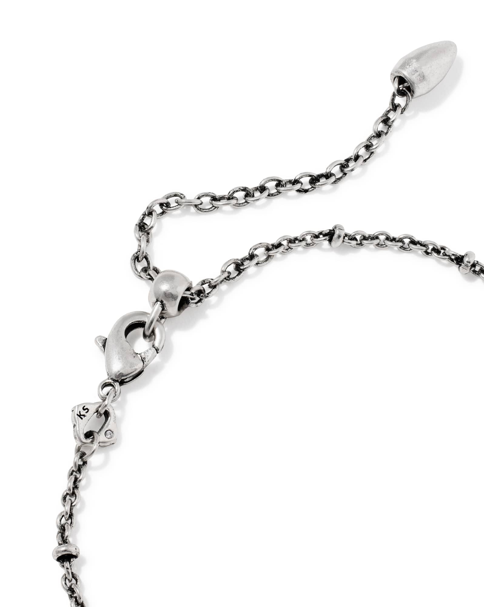 Tiger Striped Elaina Vintage Silver Delicate Chain Bracelet