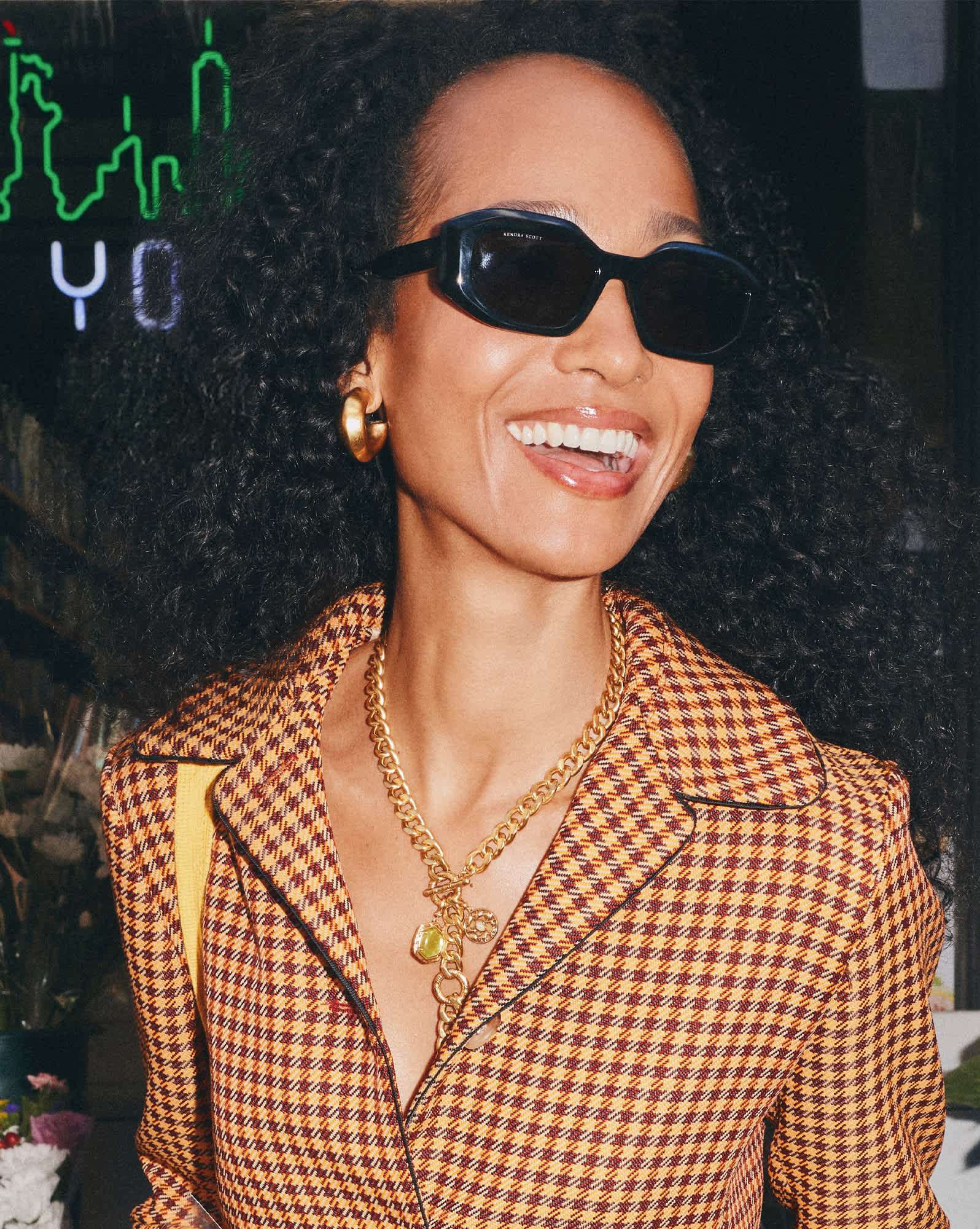 Embry Vintage Gold Hoop Earrings