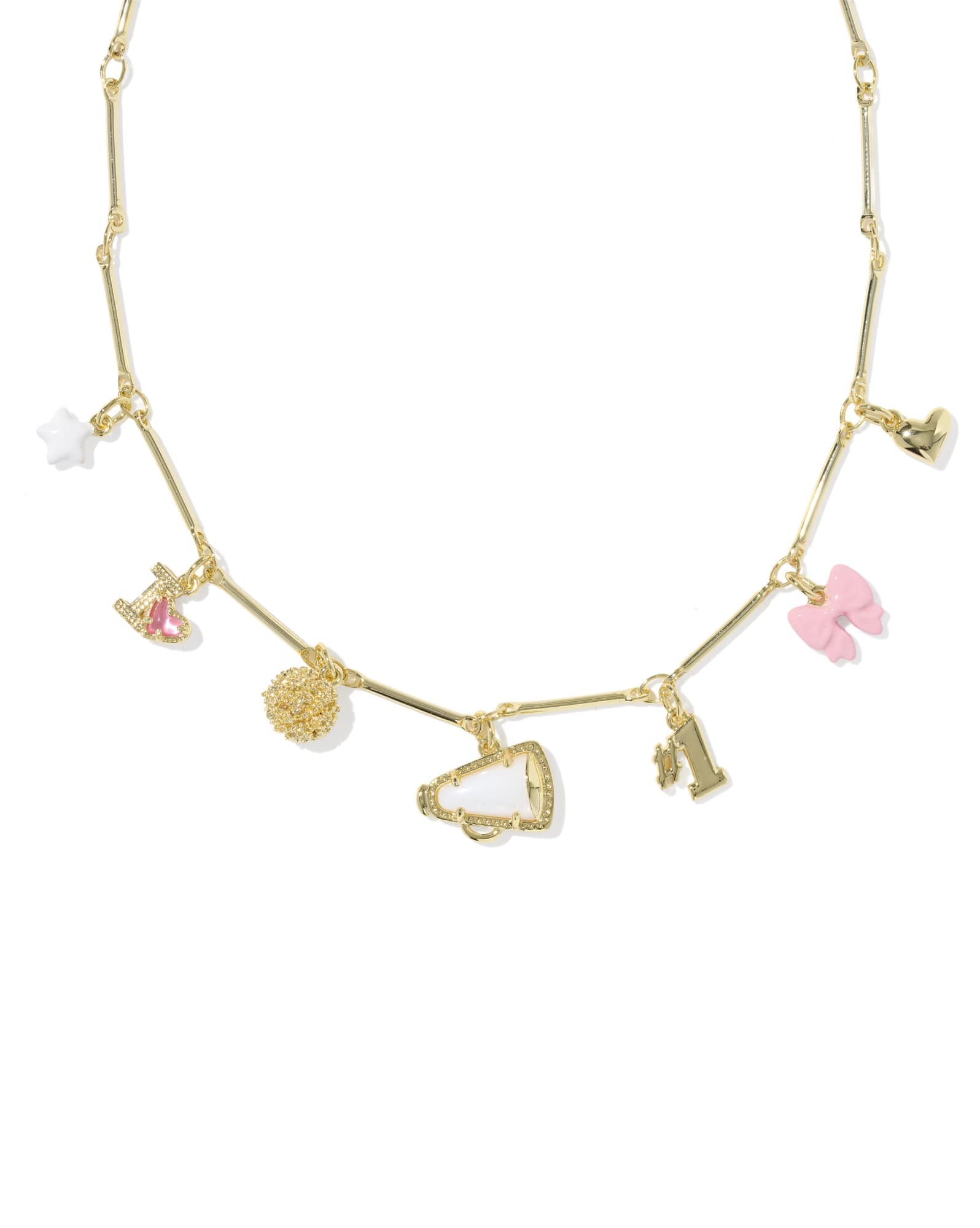 Cheer Gold Charm Necklace