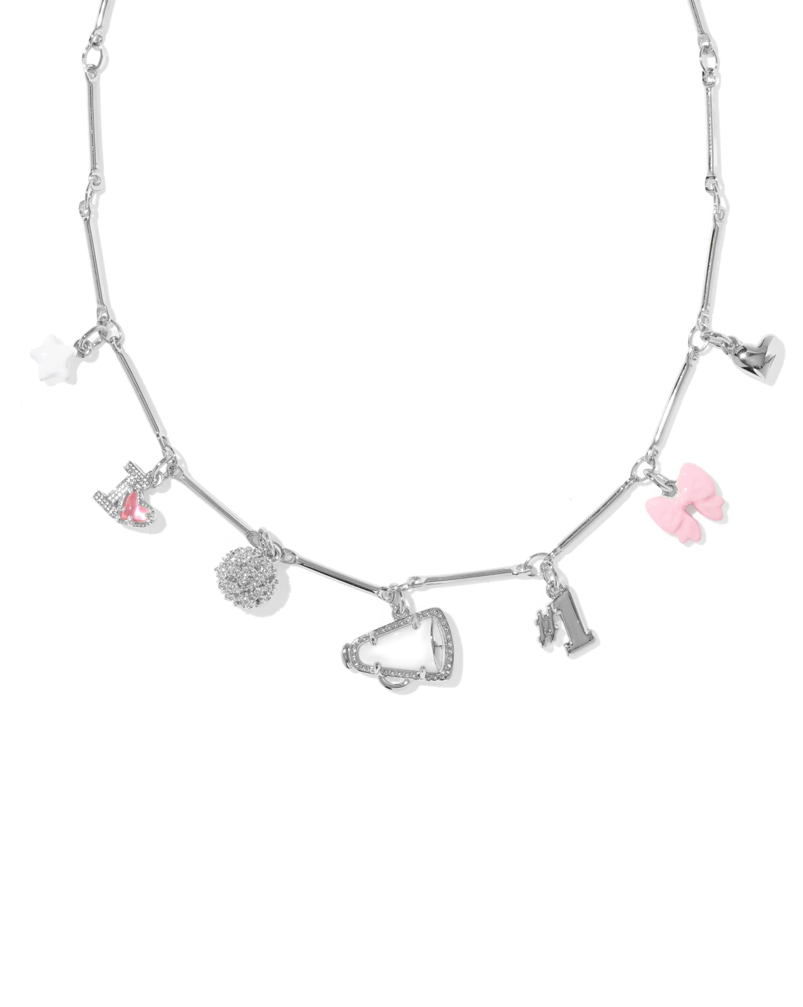 Cheer Silver Charm Necklace