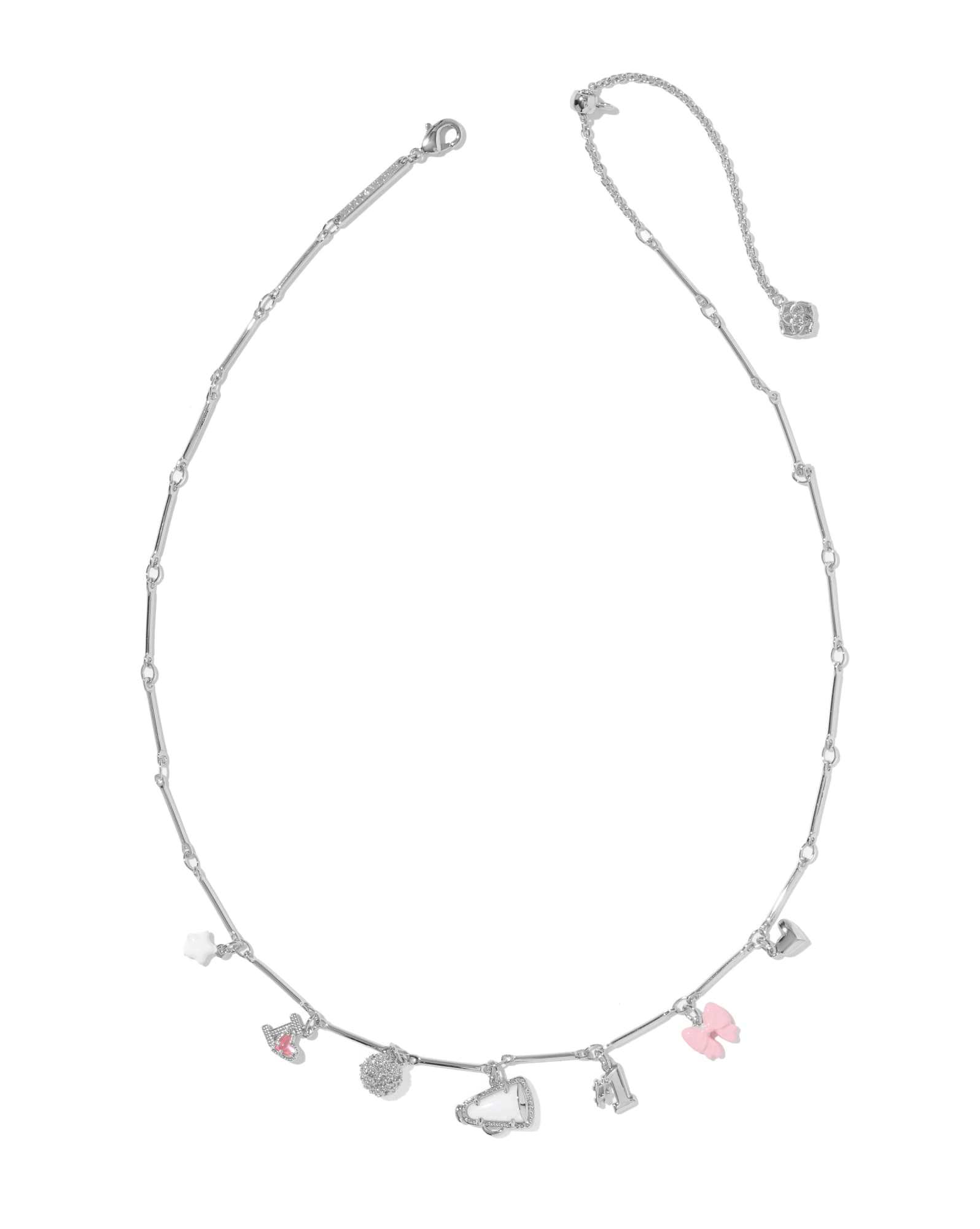 Cheer Silver Charm Necklace