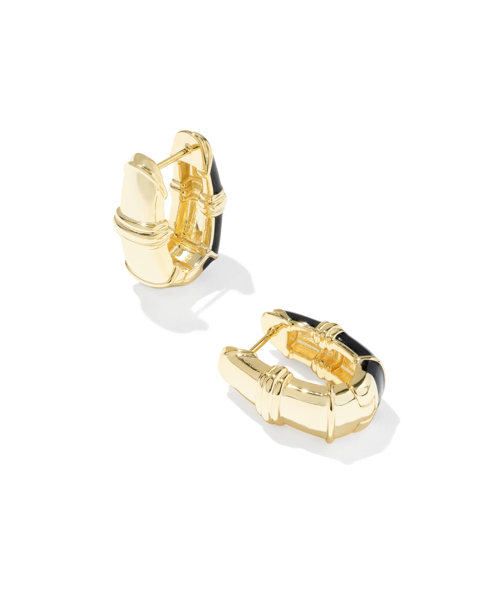 Courtney Enamel Huggie Earrings