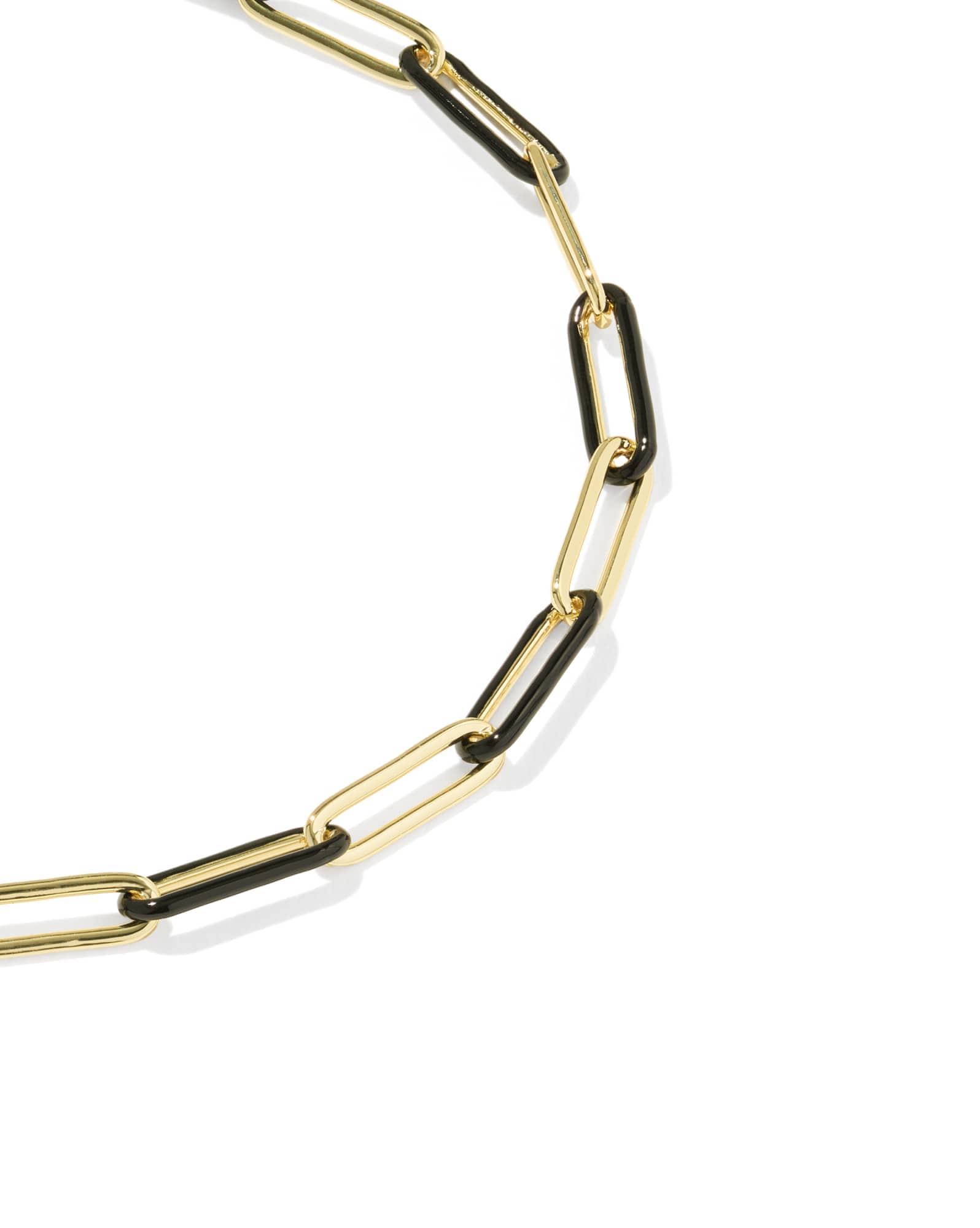 Courtney Enamel Link and Chain Bracelet
