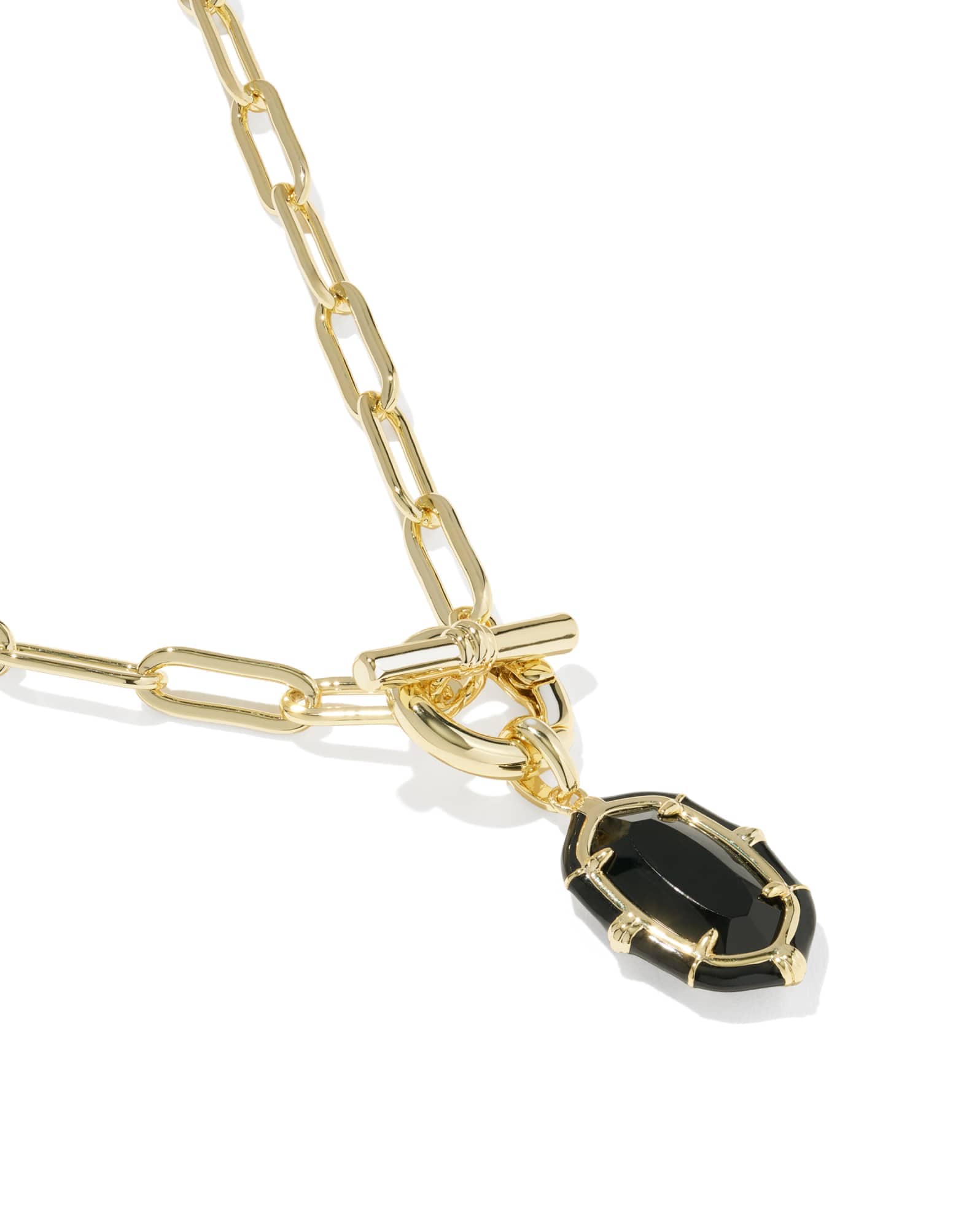 Elisa Enamel Link and Chain Necklace