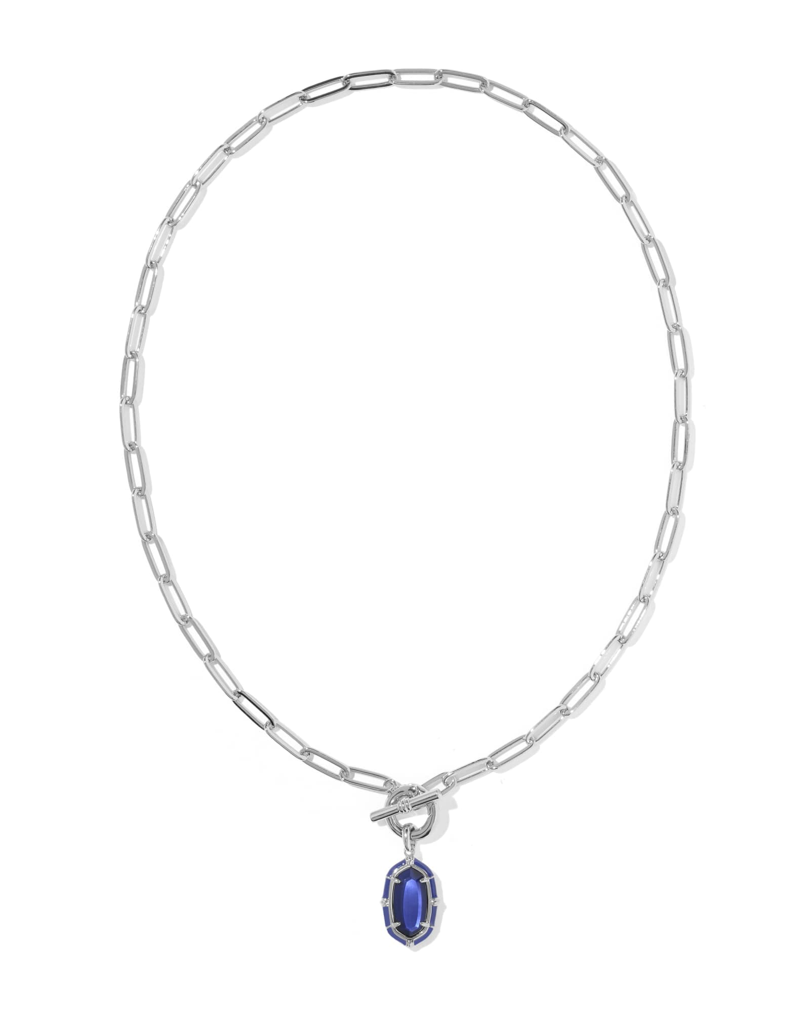 Elisa Enamel Link and Chain Necklace