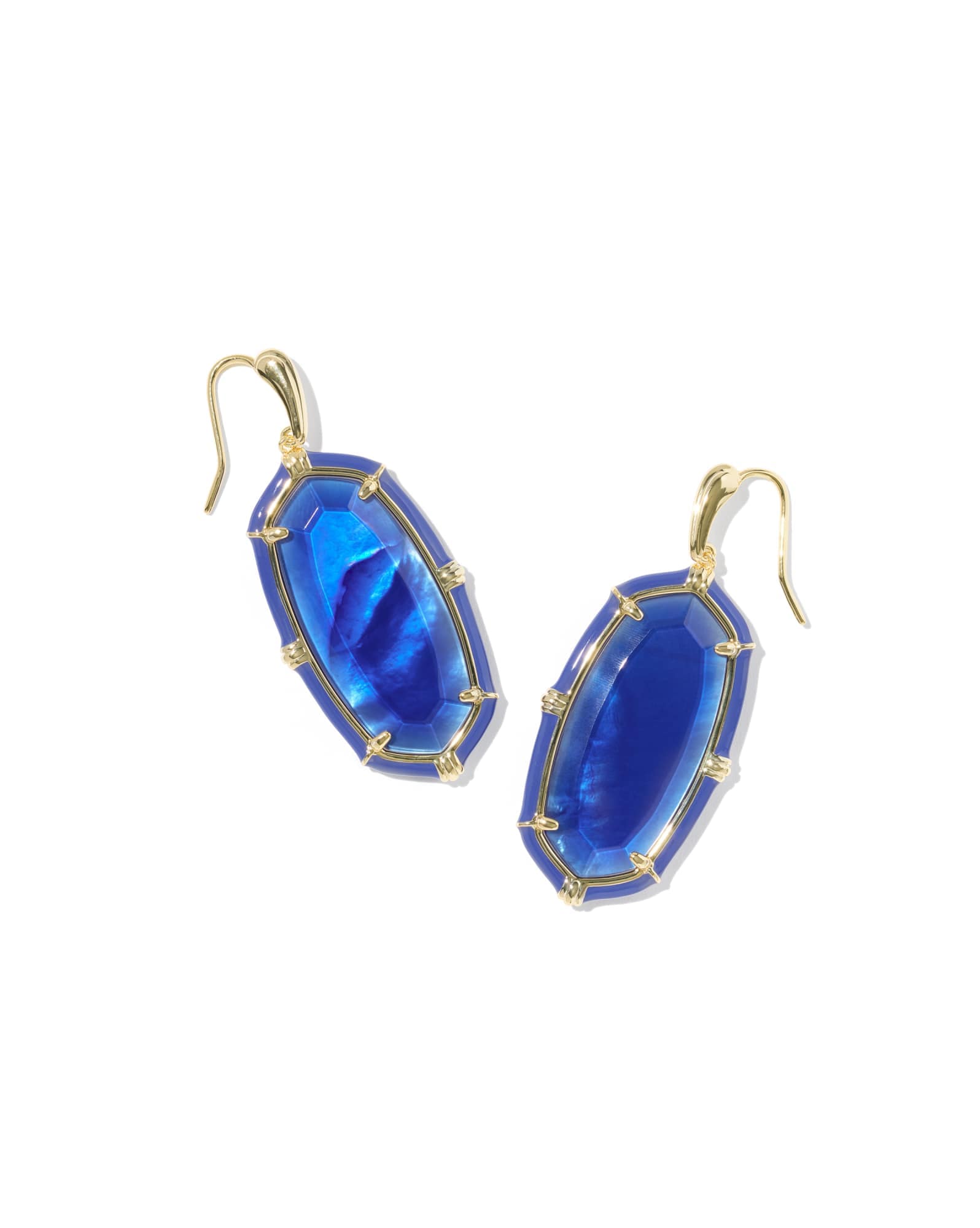 Elle Gold Enamel Drop Earrings