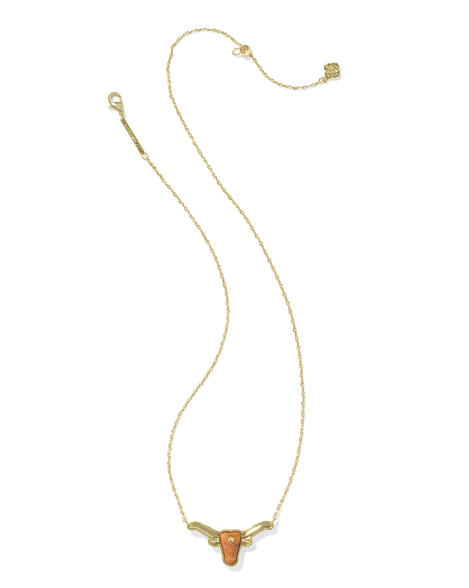Longhorn Gold Short Pendant Necklace