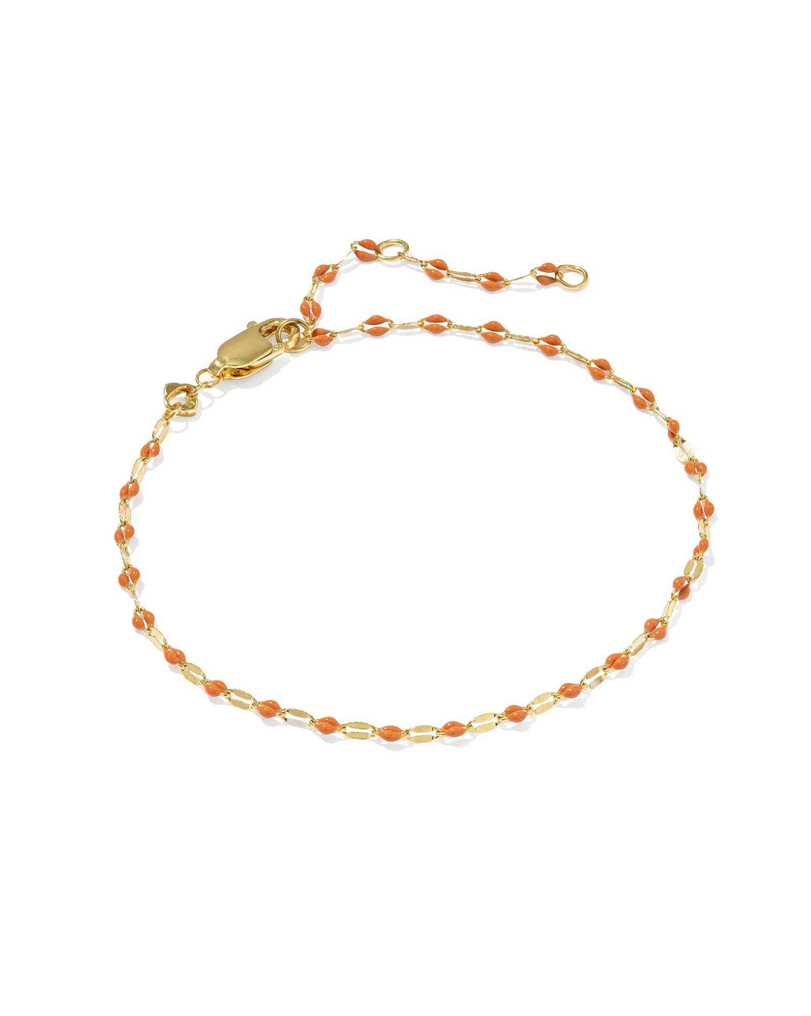 Enamel Mirror 18k Gold Vermeil Chain Bracelet