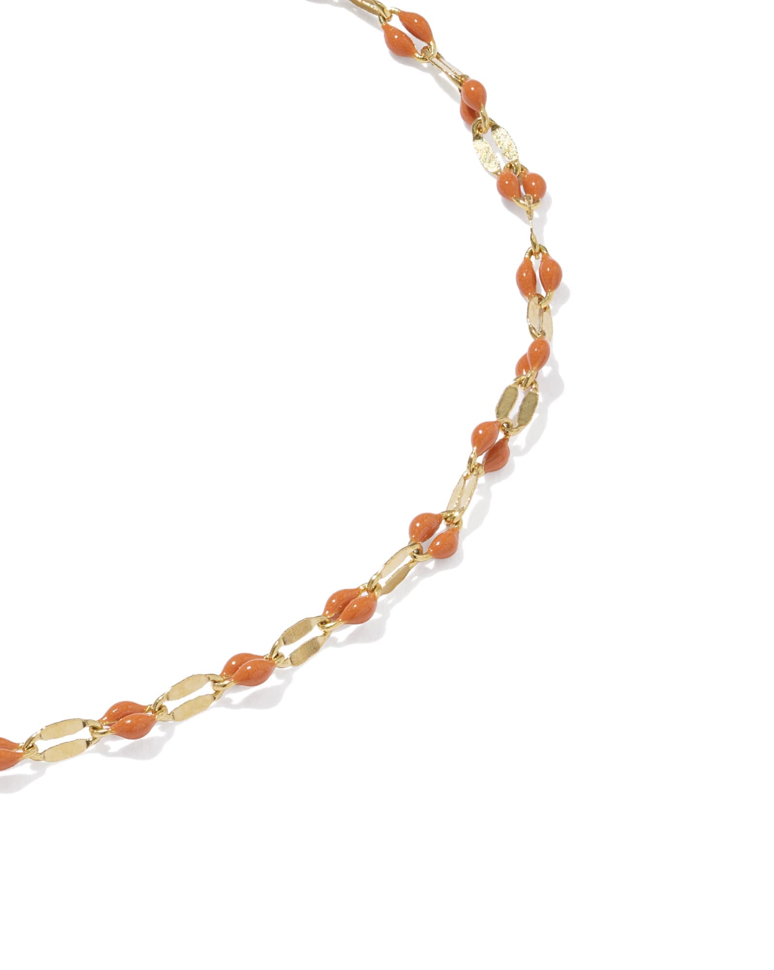 Enamel Mirror 18k Gold Vermeil Chain Bracelet