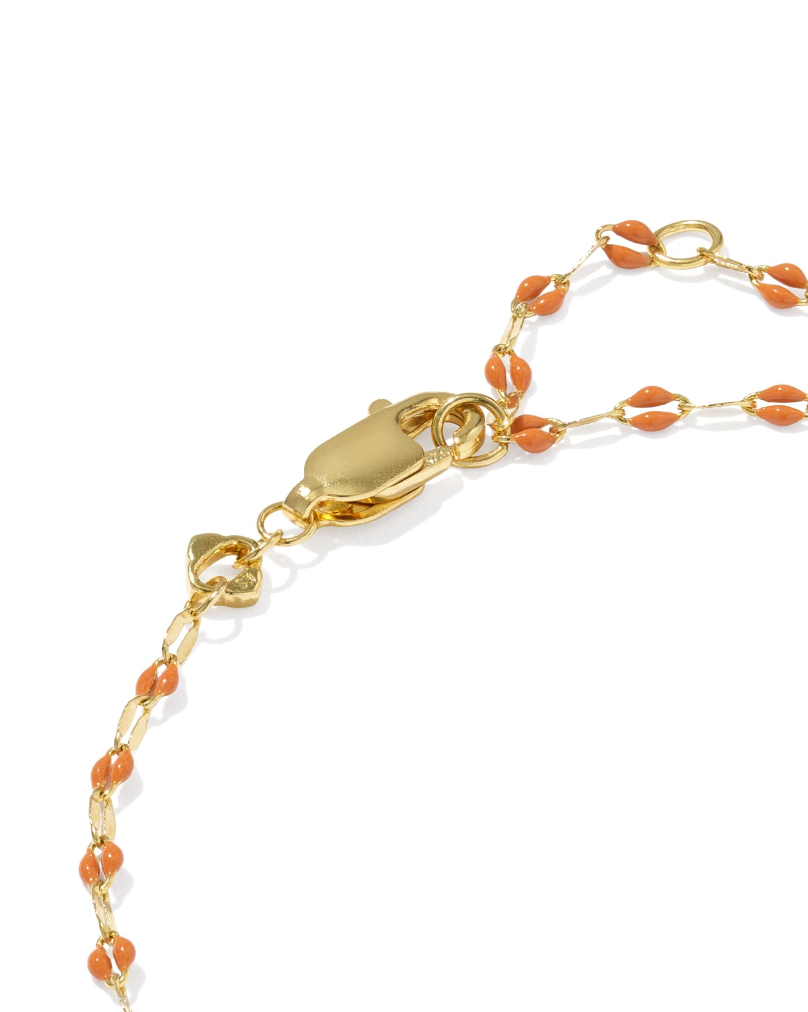 Enamel Mirror 18k Gold Vermeil Chain Bracelet