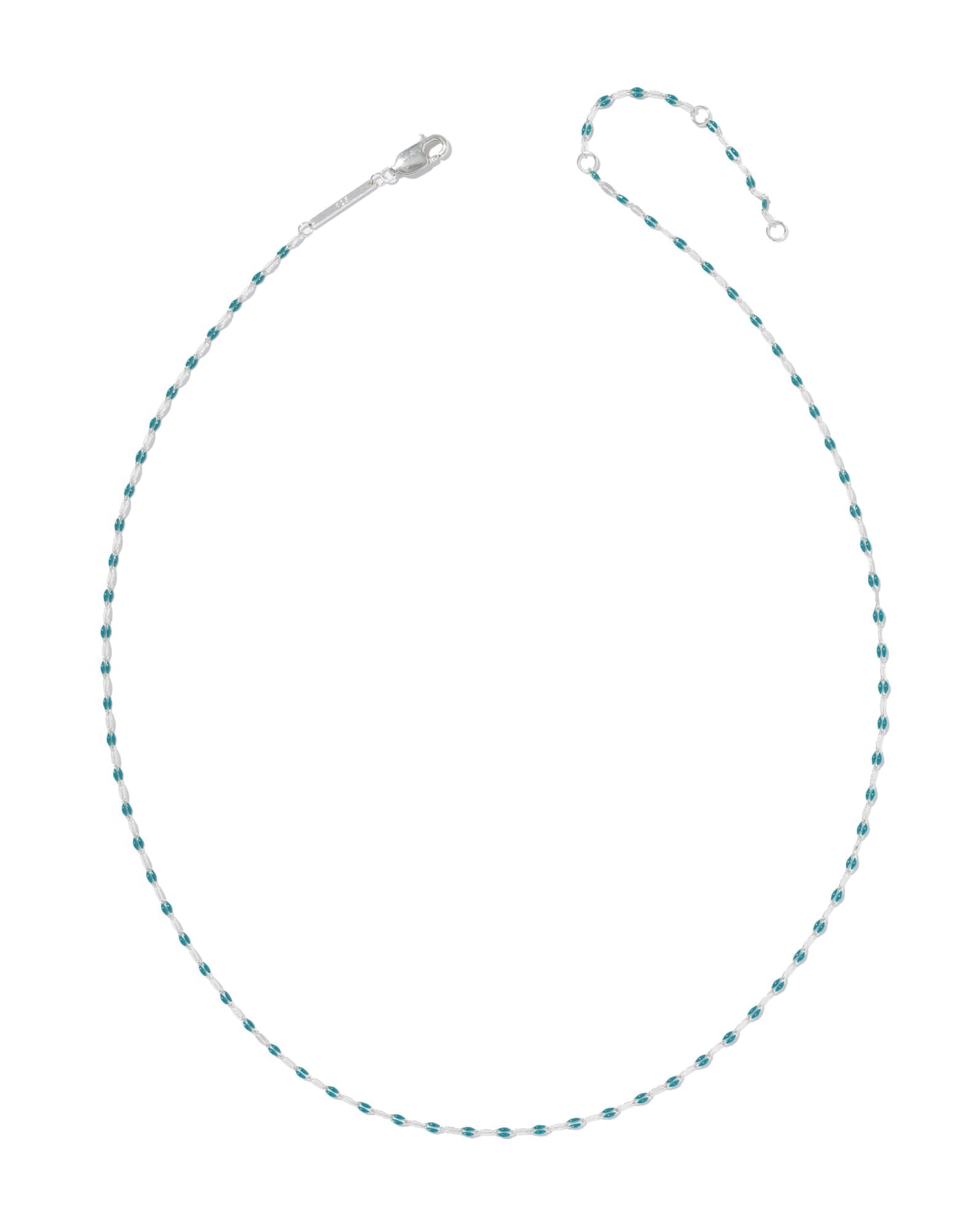 Enamel Mirror Chain Necklace