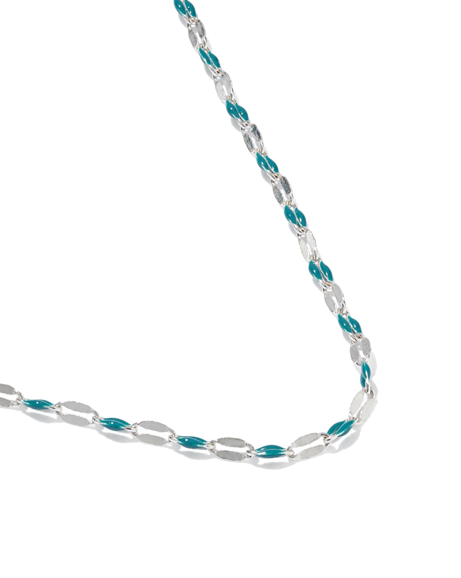 Enamel Mirror Chain Necklace