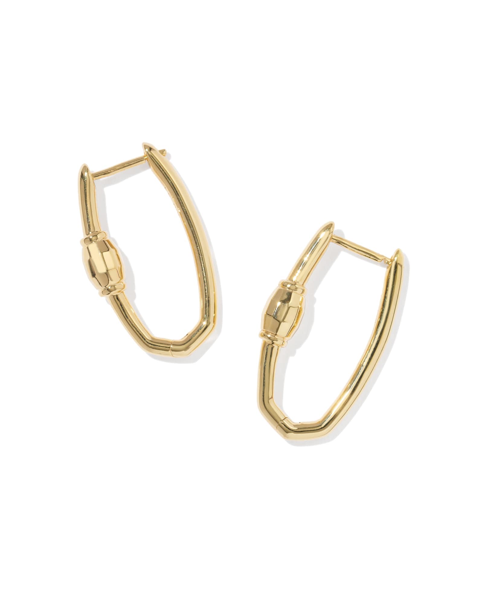 Large Bristol 18k Gold Vermeil Hoop Earrings