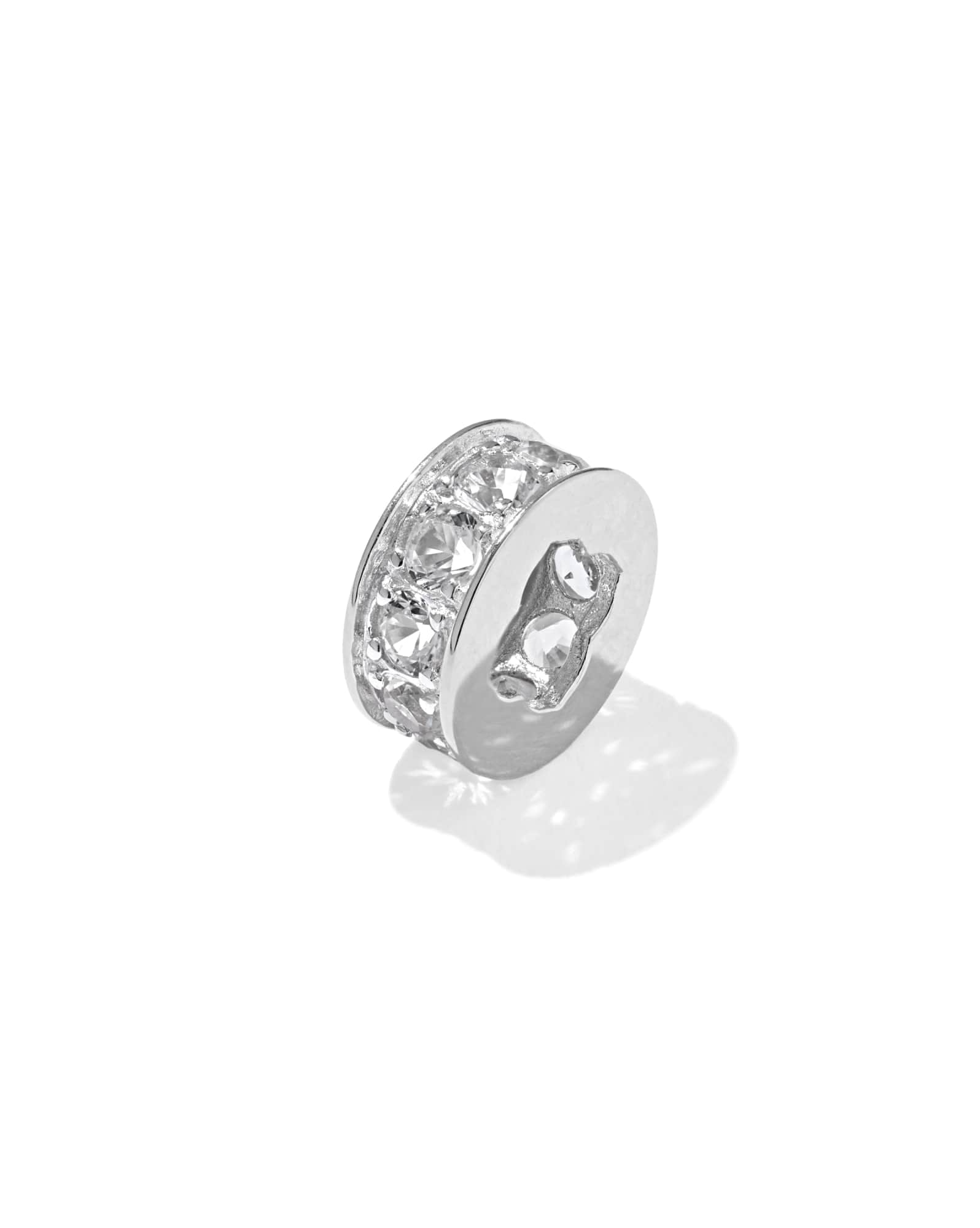 Pave Sterling Silver Spacer Charm
