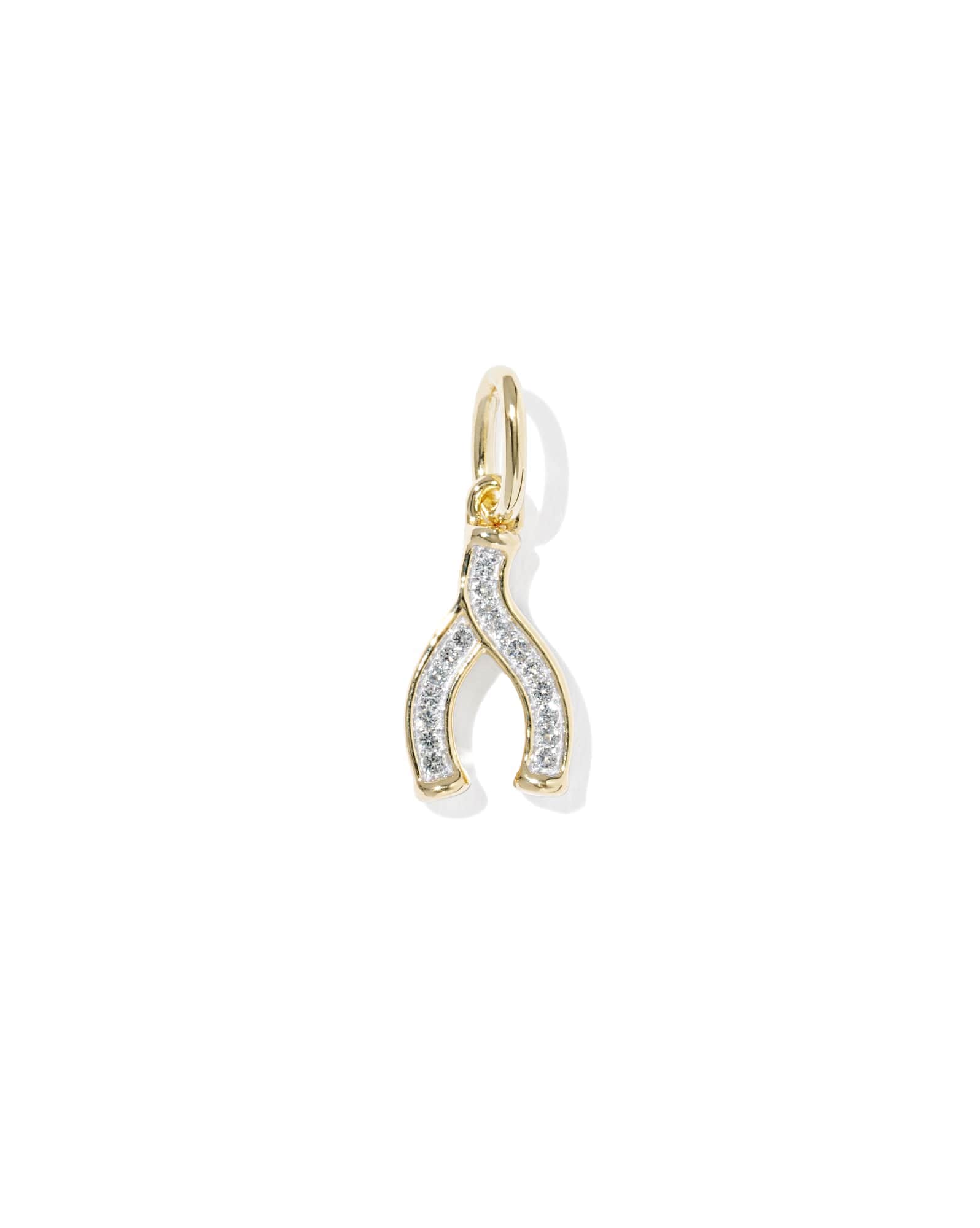 Wishbone 18k Gold Vermeil Charm