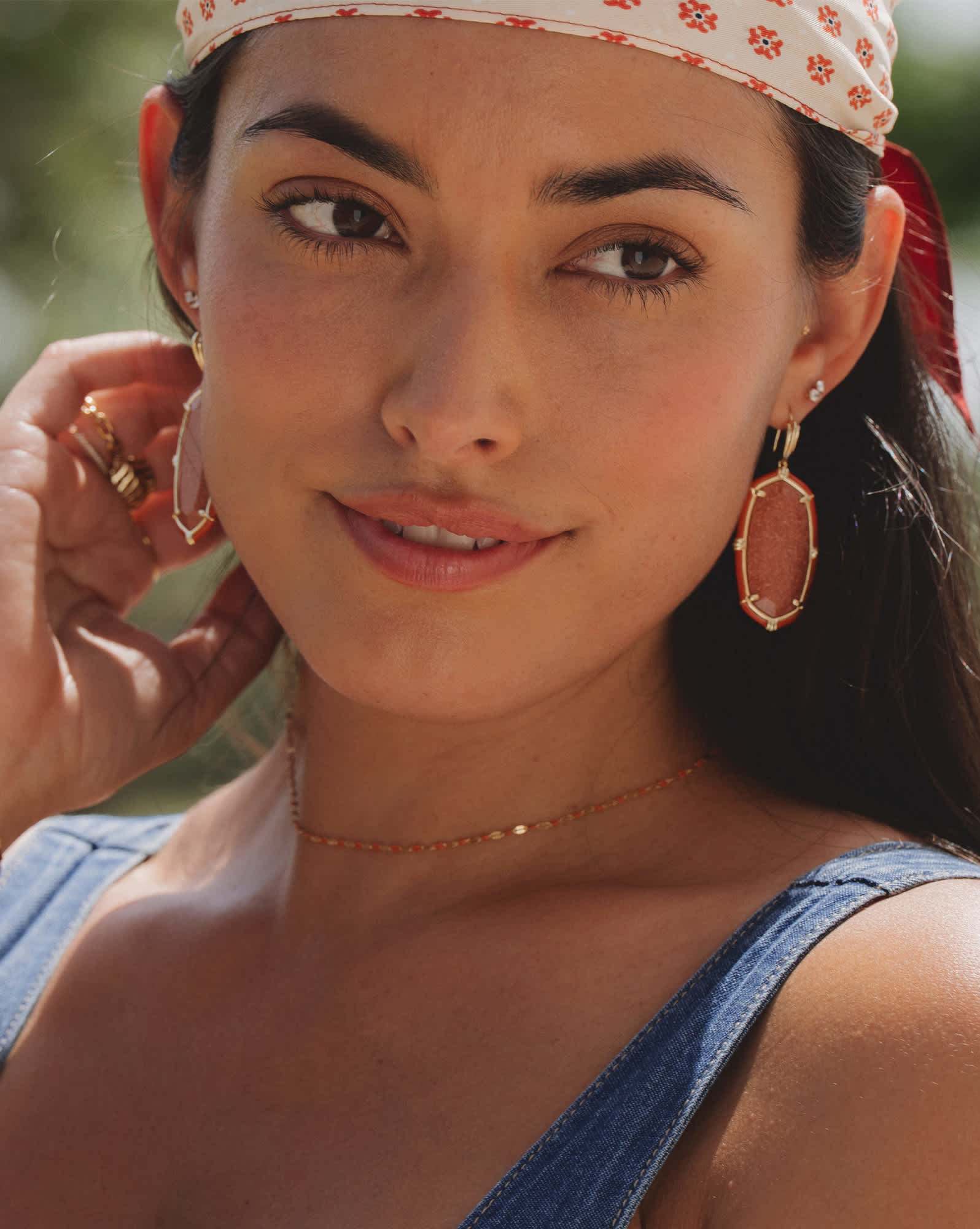Enamel Mirror 18k Gold Vermeil Chain Necklace