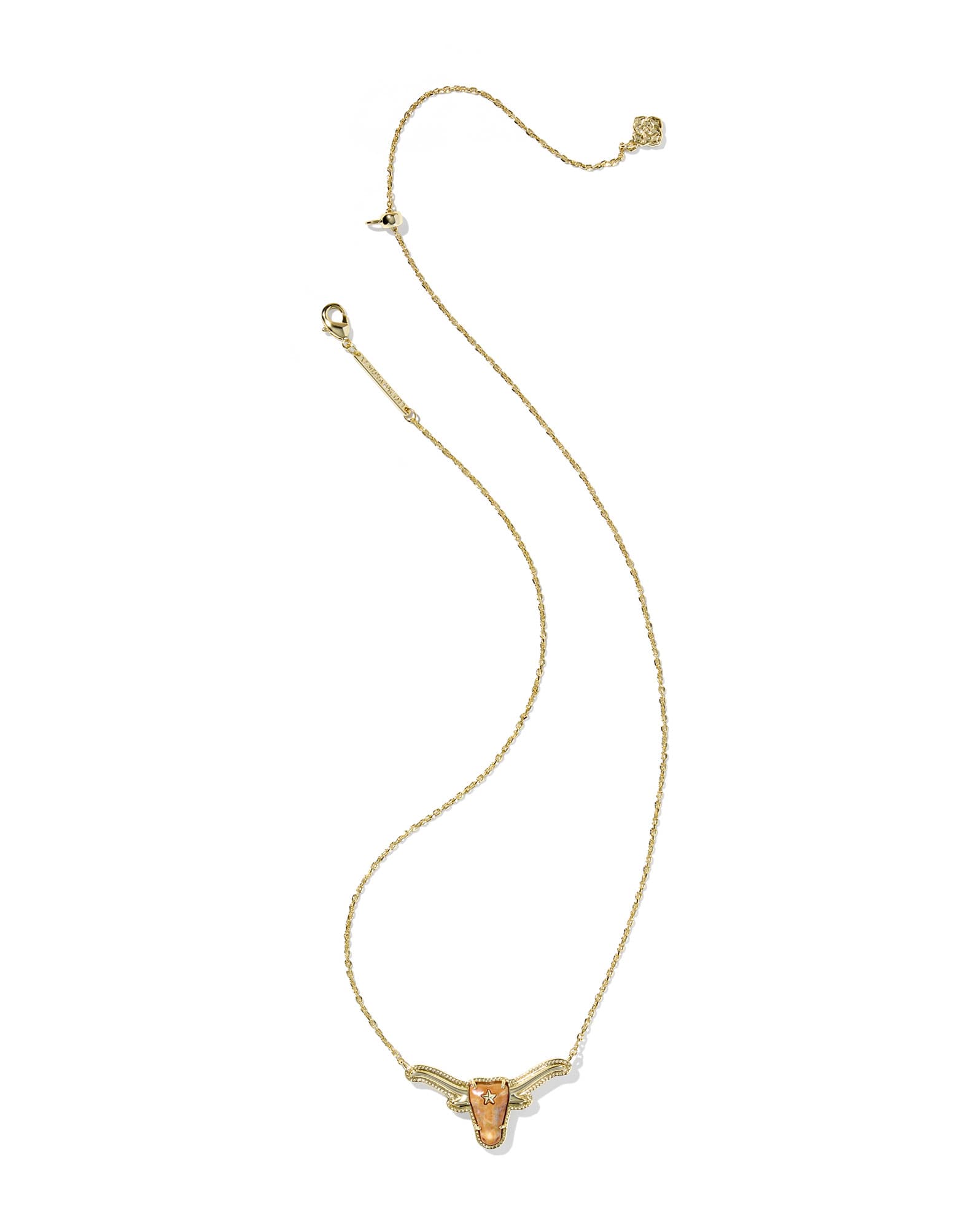 Longhorn Gold Short Pendant Necklace